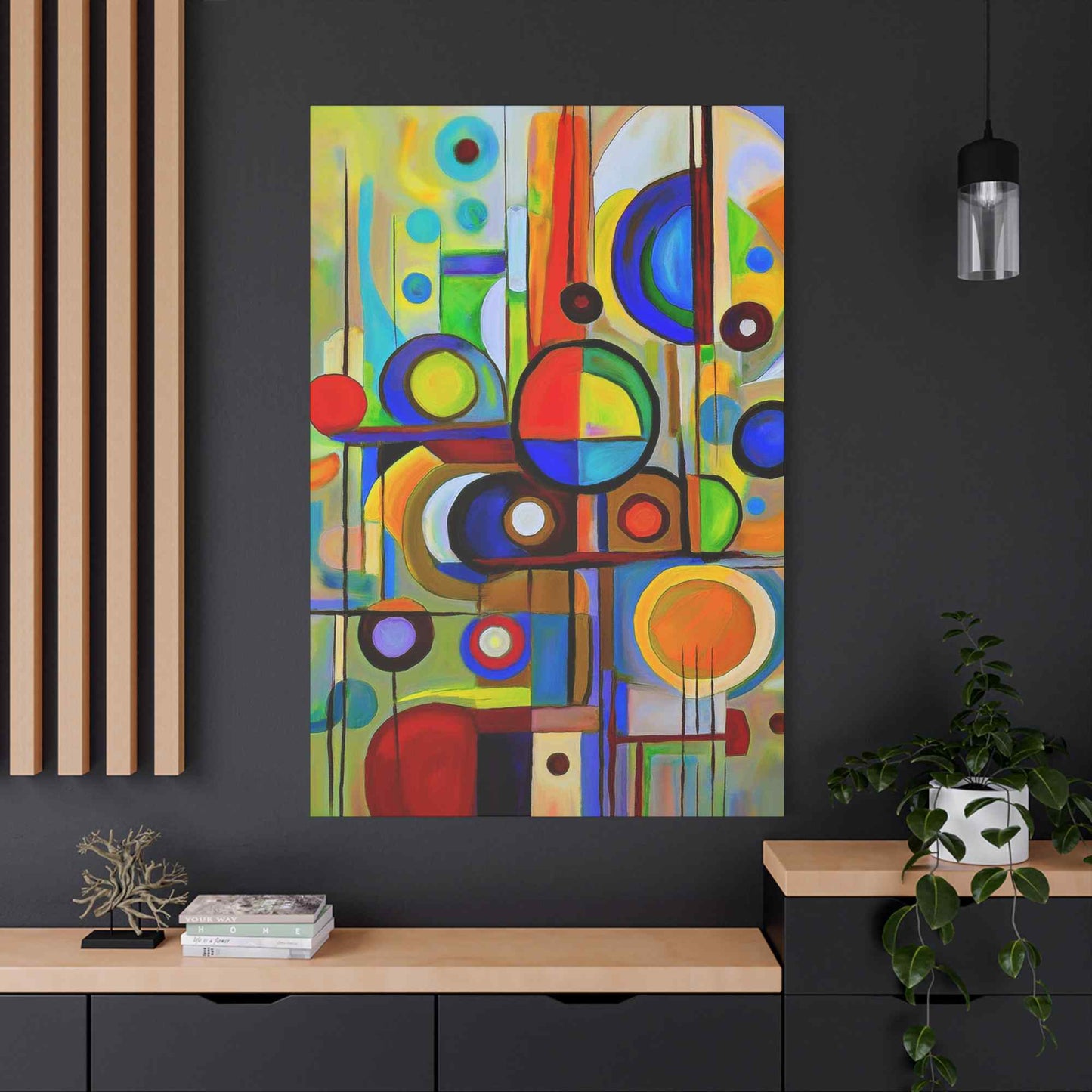 Abstract Painting Print Canvas 20x24,20x30,24x30, 24x32,24x36,30x40, 32x48,36x48,40x60 Pine-Wood Inner Frame ABS-14
