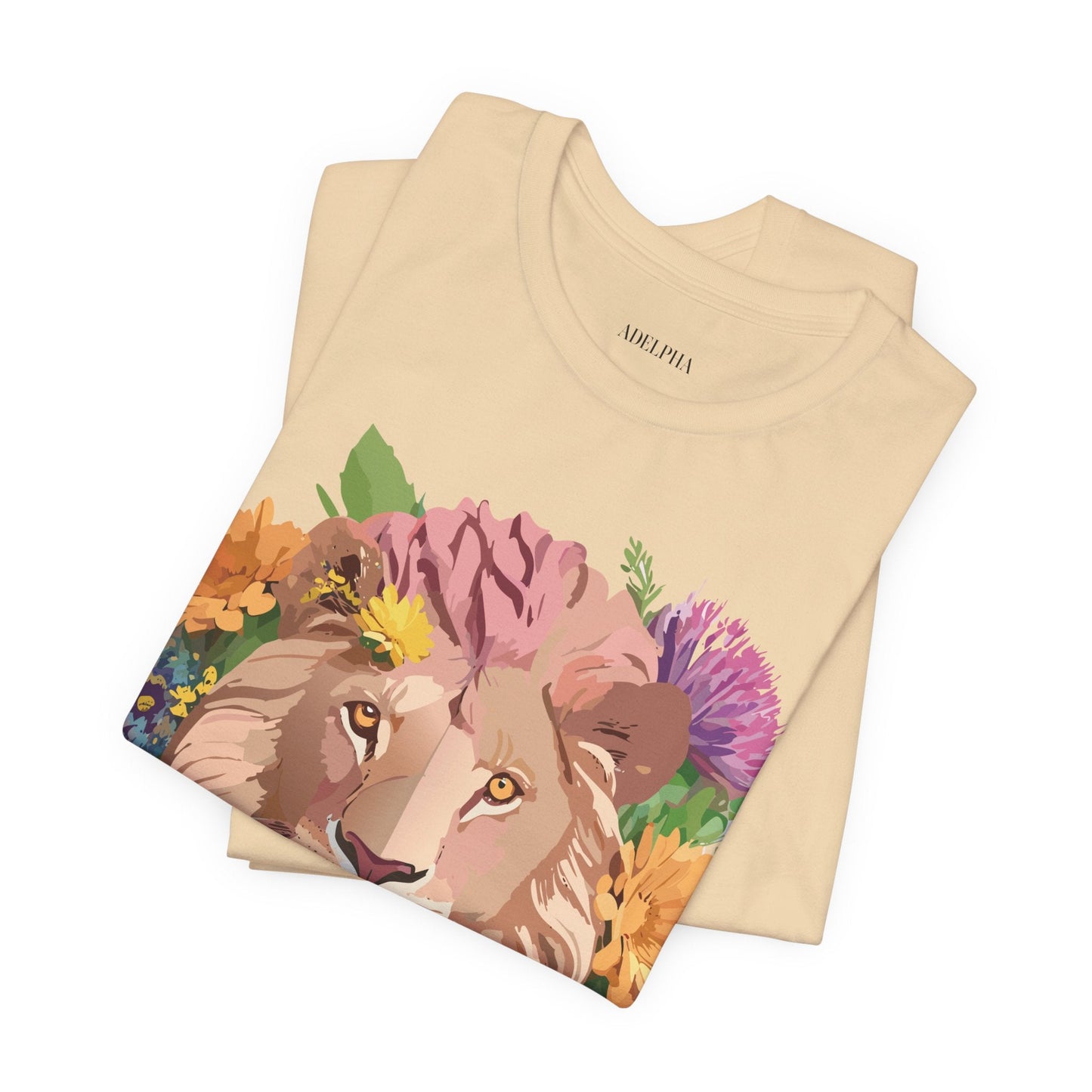 Lion Graphic Tee Unisex Jersey Short Sleeve Art Design Premium Vintage Inspired By Adelpha