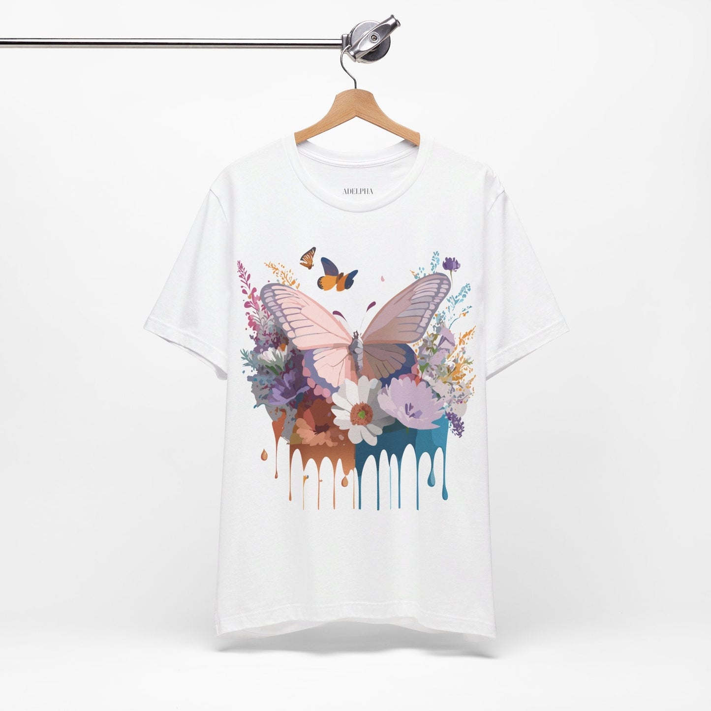 Butterfly Graphic Tee Adelpha Art Design Unisex Short Sleeve Shirt
