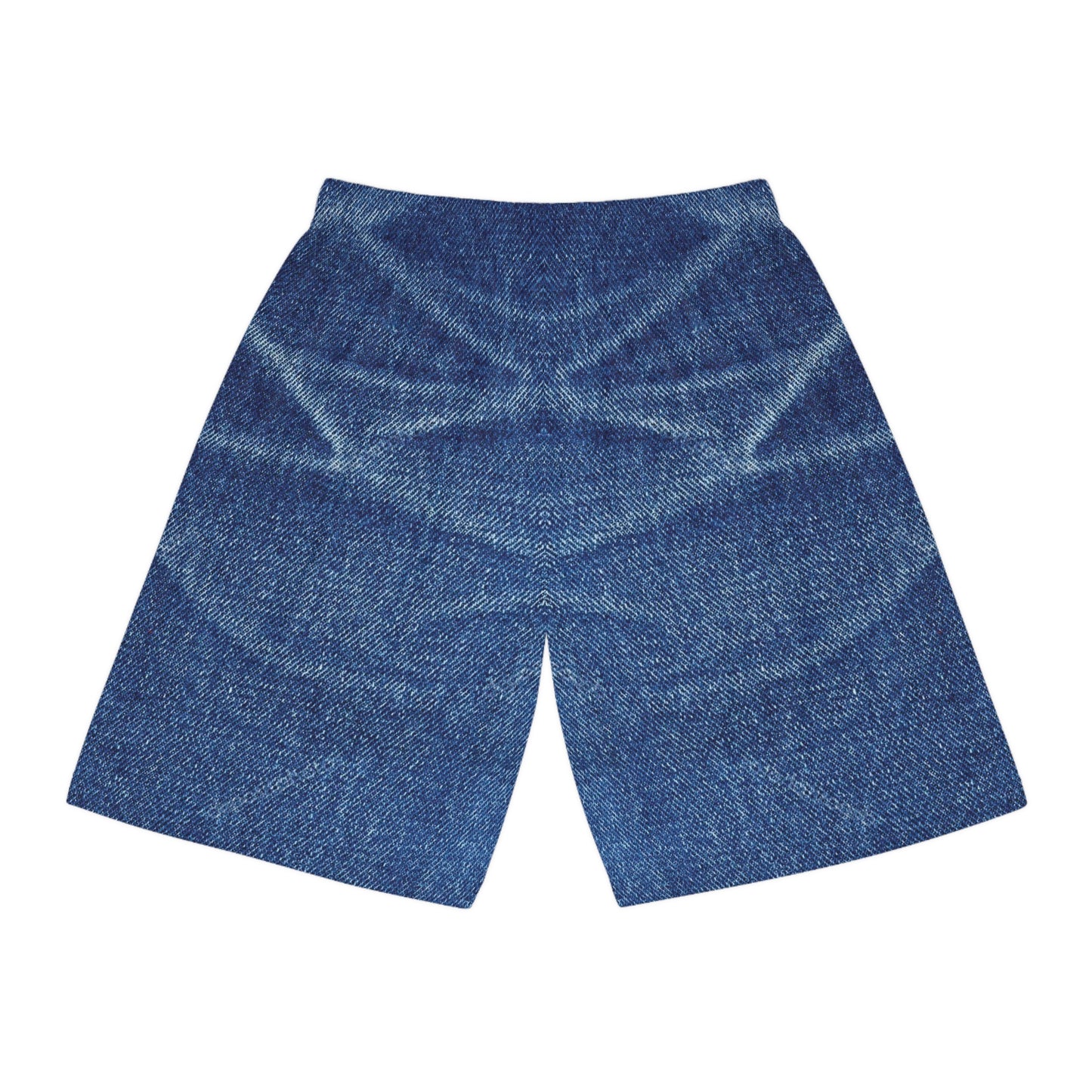 Denim Print Basketball Shorts, Basketball Shorts with Denim Print 3