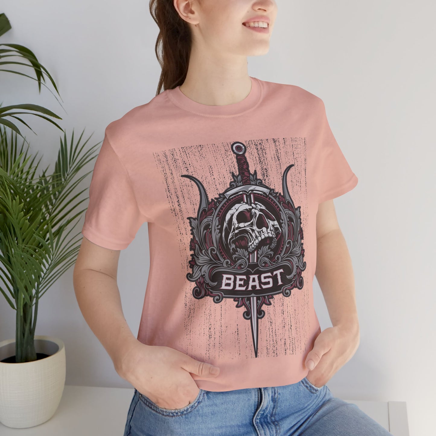 Beast Graphic Tee, Graphic T-Shirt, Artistic Vintage T-Shirt, Vintage Shirt, Skull Tee, Art Design Skull Tees