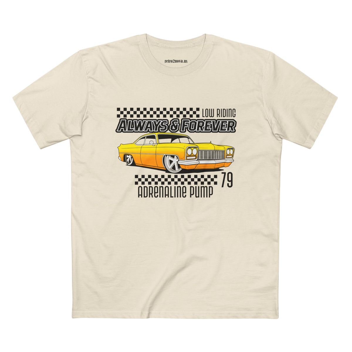Retro Car Vintage Graphic Tee Staple Unisex 100 Cotton Tee Shirt - RC-6