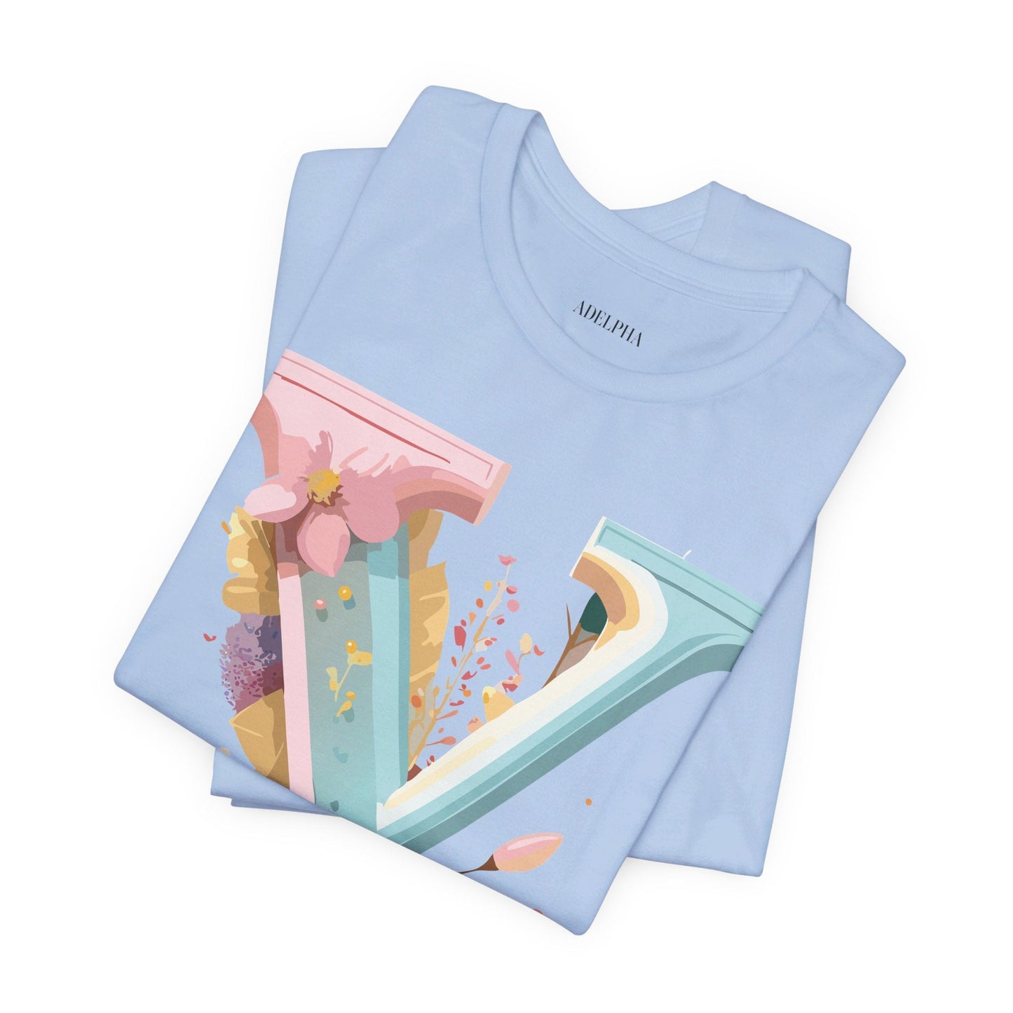 Letter Y Shirt Unisex Jersey Graphic Tee By Adelpha Vintage Inspired Art Short Sleeve Premium