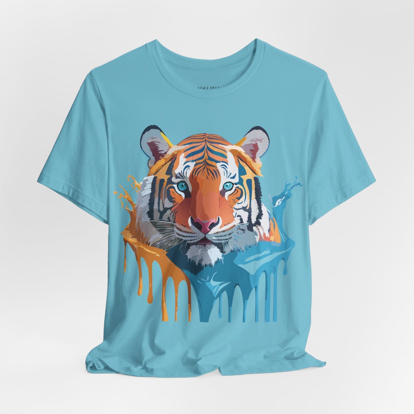 Tiger Graphic Tee Adelpha Unisex Short Sleeve Vintage Inspired Shirt For Casual Wear