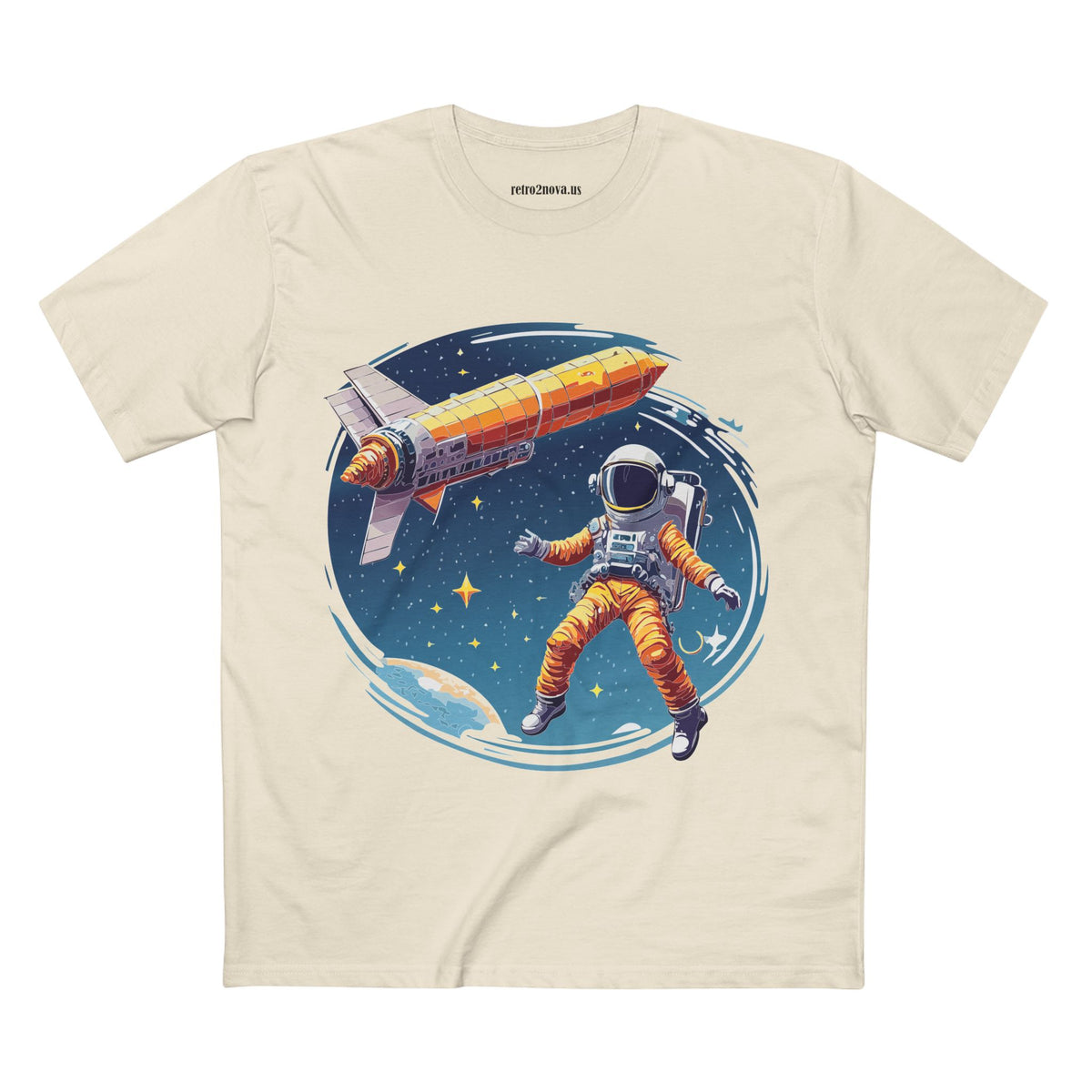 Cosmos Astronaut Graphic Tee Staple Unisex 100 Cotton Tee Shirt - CS-40