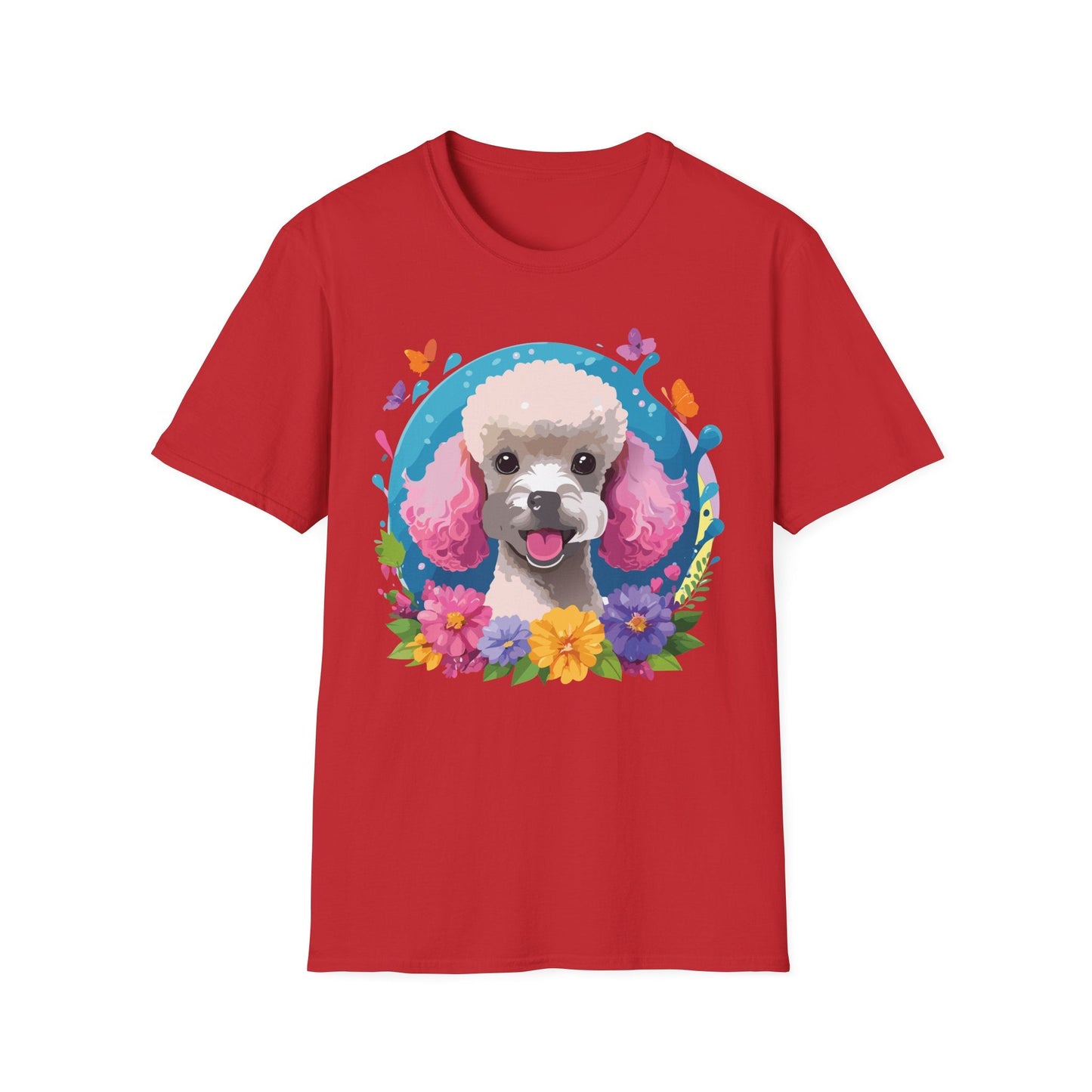Dog Shirt With Animals Unisex Softstyle Tee 100 Percent Cotton Gildan 64000
