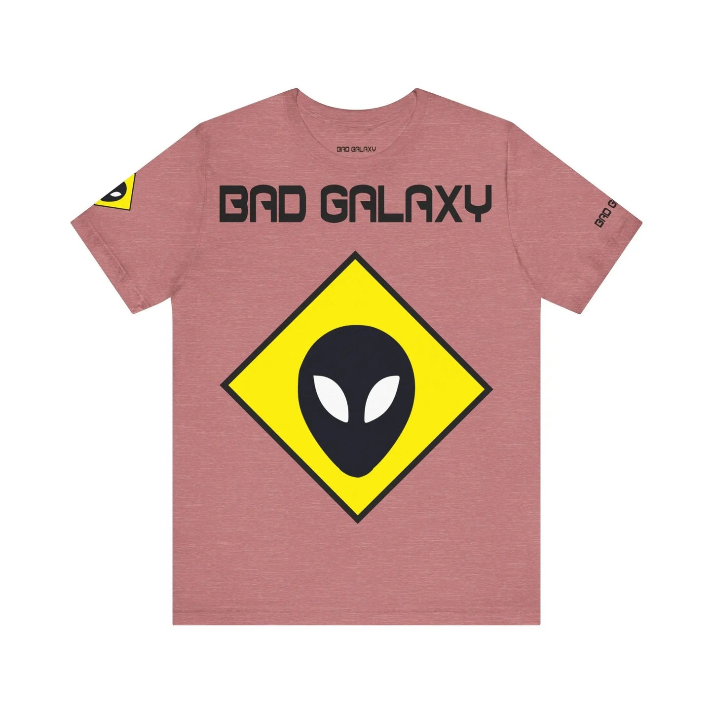 Bad Galaxy Tee Shirt With Alien 100 Percent Cotton Made In USA Eco Friendly Inks