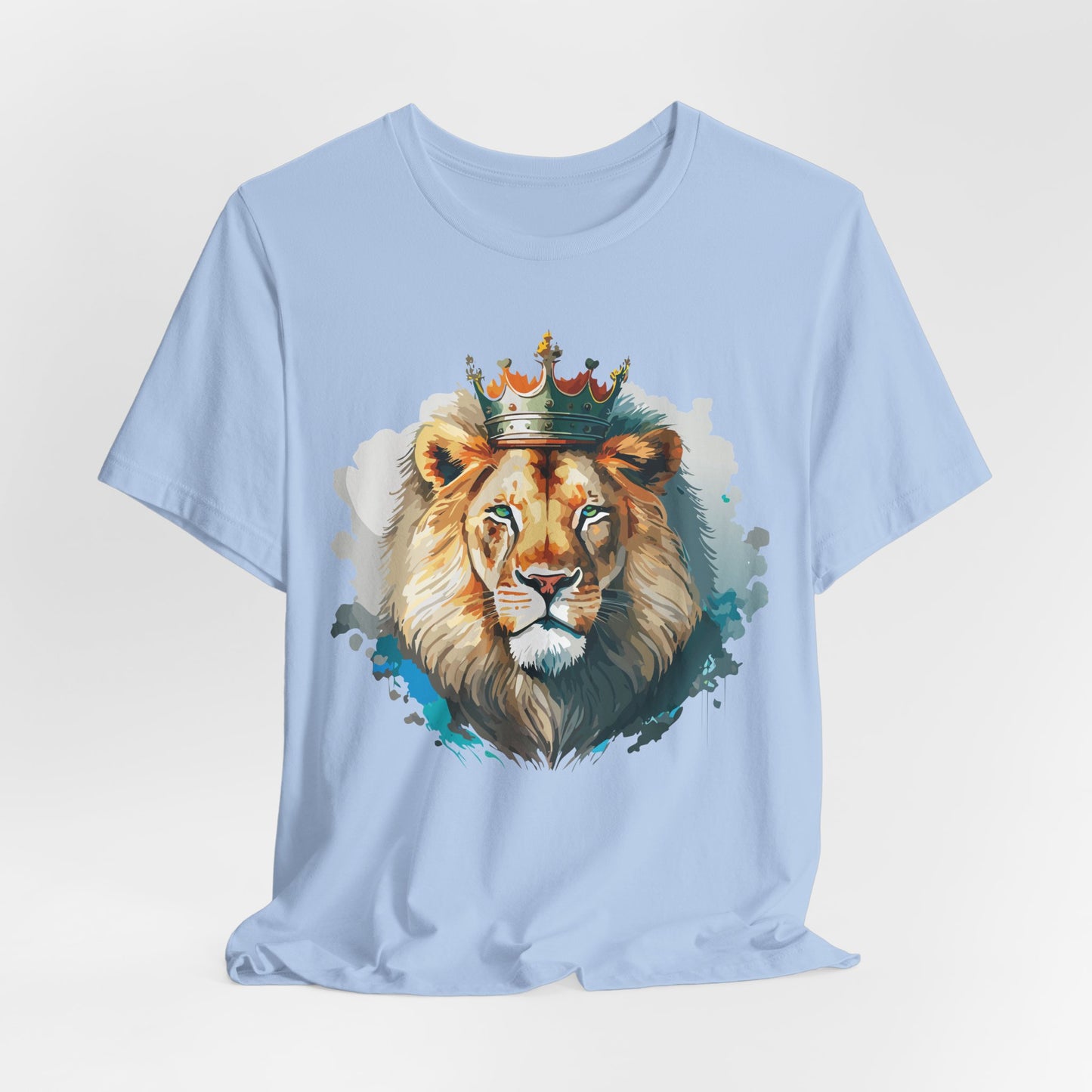 Lion Shirt, Animal Shirt, T-Shirt with Lion, Art Design Tee, Animal Tees, Safari T-Shirt, Crown Tee 13