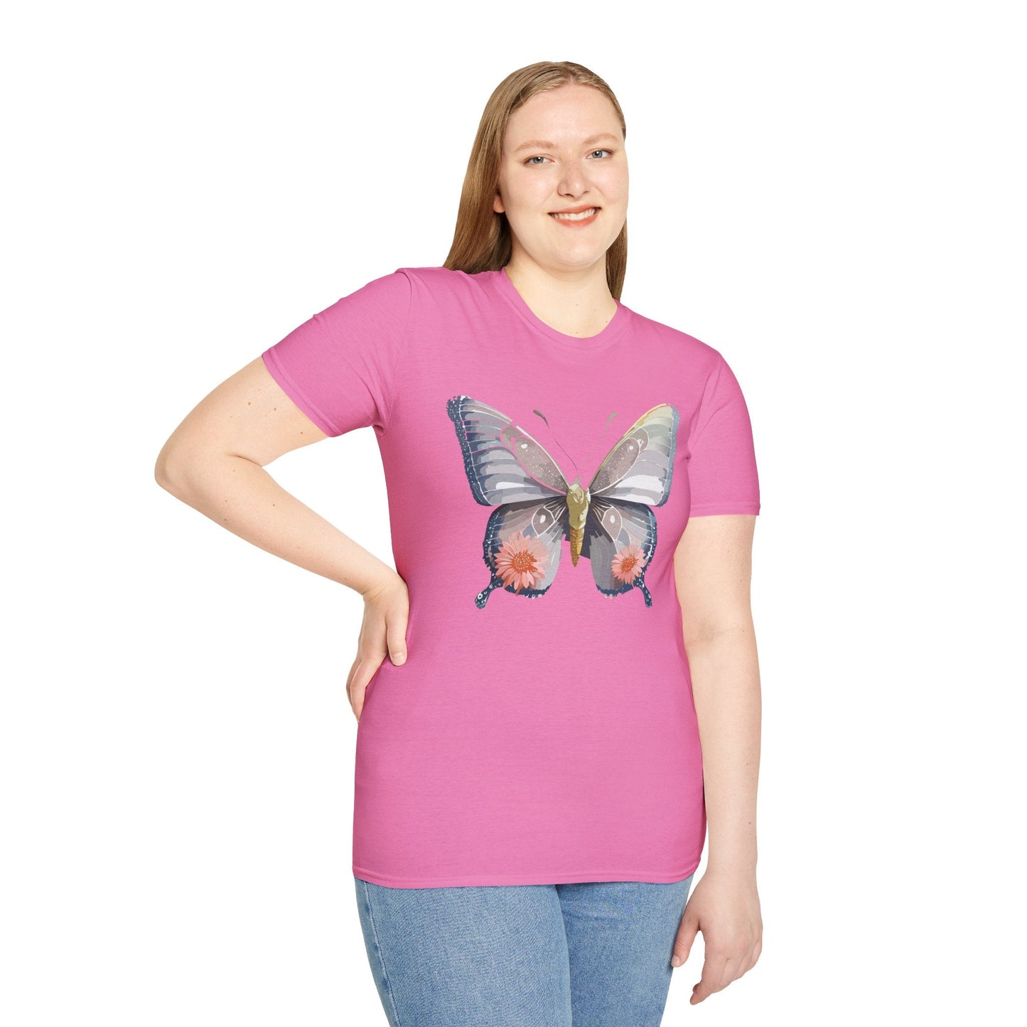 Butterfly Shirt Unisex T Shirt 100 Percent Ring Spun Cotton Softstyle Tee Monarch