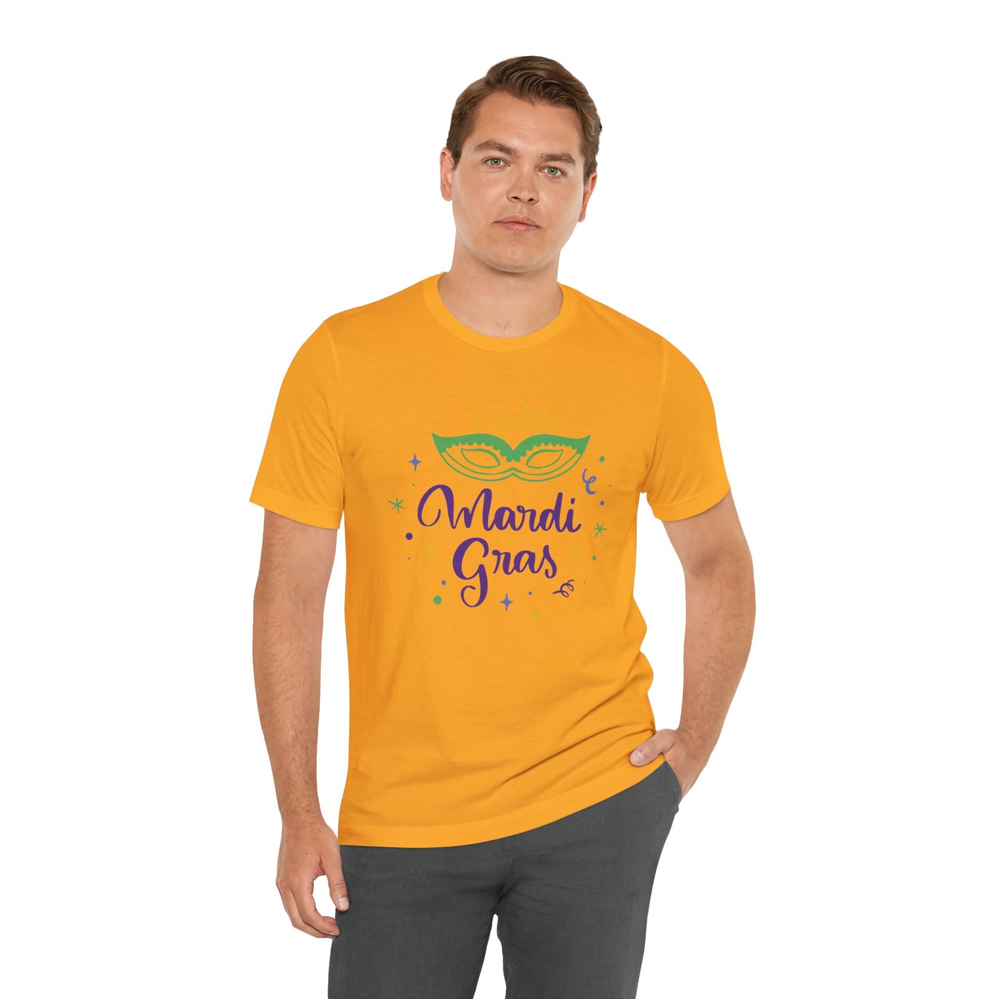 Tee-shirt en coton unisexe pour Mardi Gras