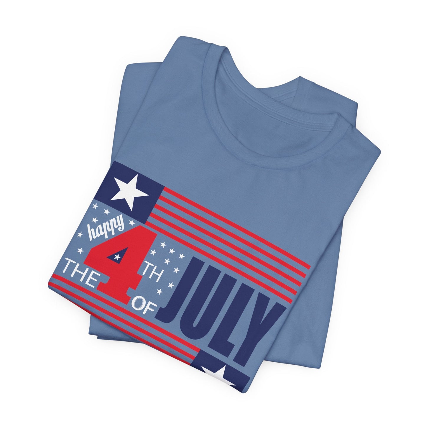 4th of July Flag Independence Day Graphic Unisex Cotton T-Shirt 014
