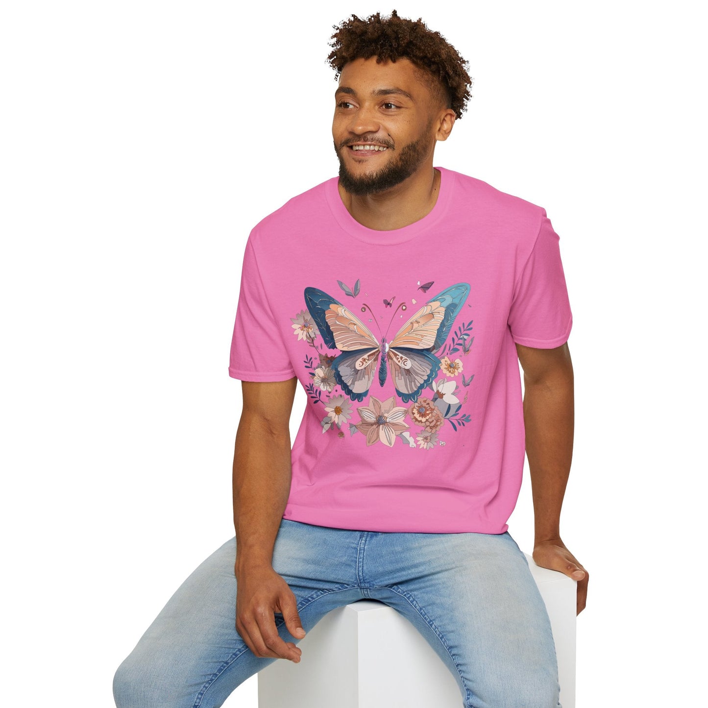 Monarch Butterfly T Shirt Unisex Softstyle Gildan 64000 Tee Lightweight Comfort Fit