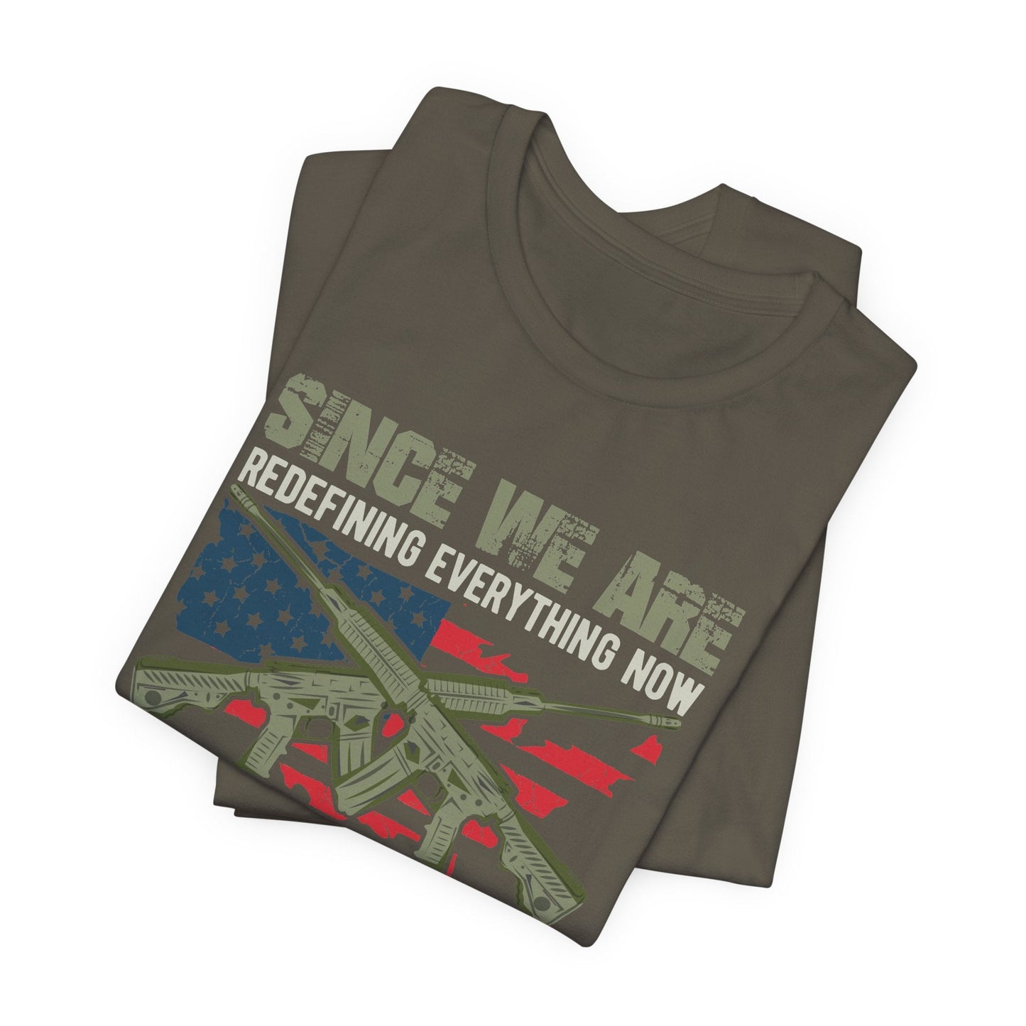 Army Veteran Patriotic Graphic Design Unisex Cotton T-Shirt v14