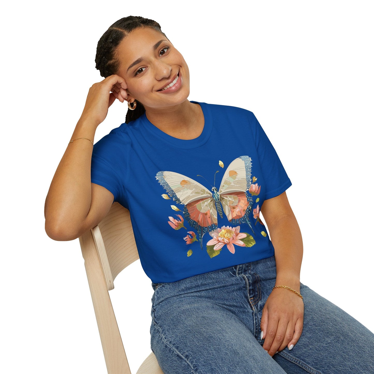 Butterfly Shirt Unisex Softstyle T Shirt Gildan 64000 100 Cotton Monarch Butterfly Gift
