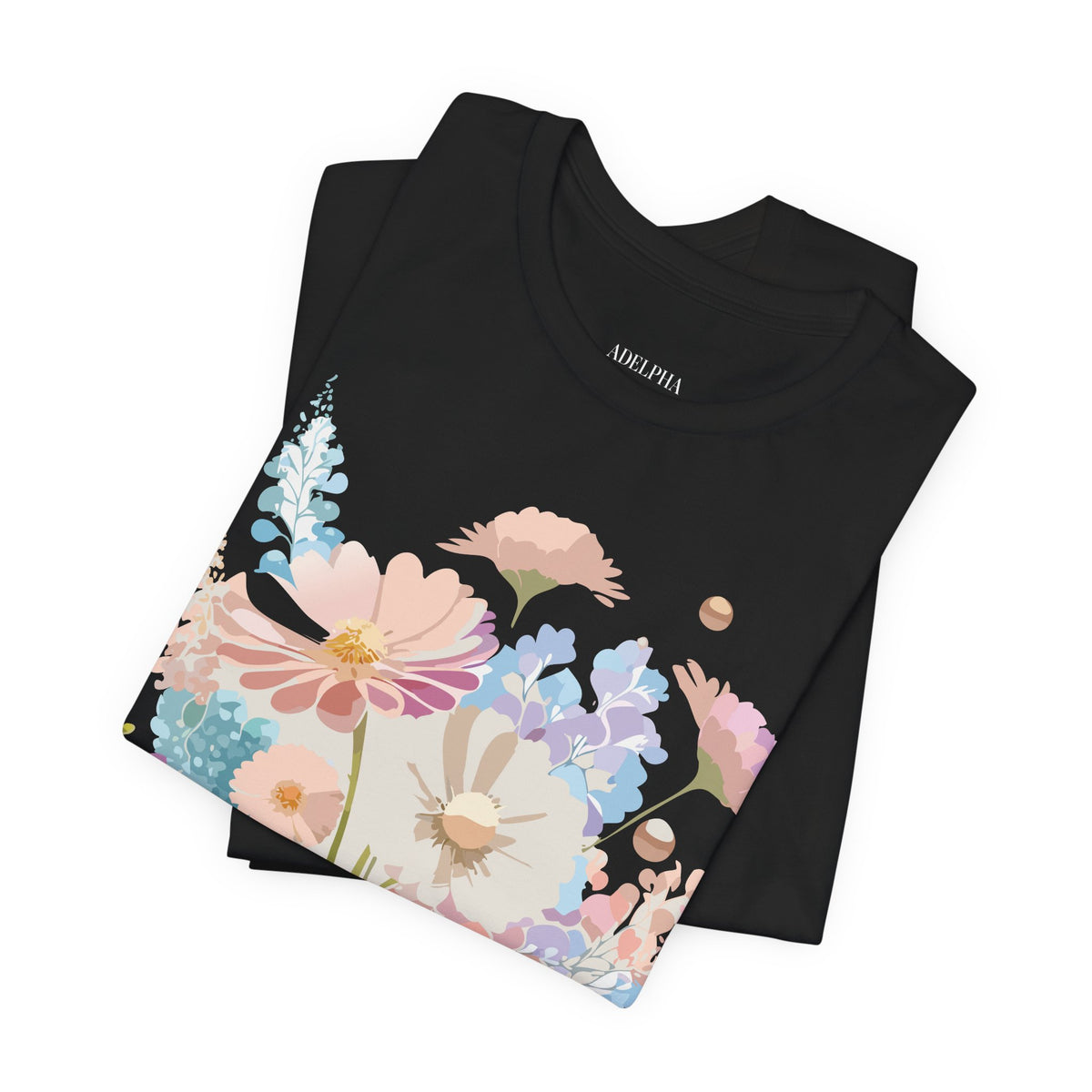 Floral Graphic Tee Shirt - Bella+Canvas Unisex 100 Cotton 15