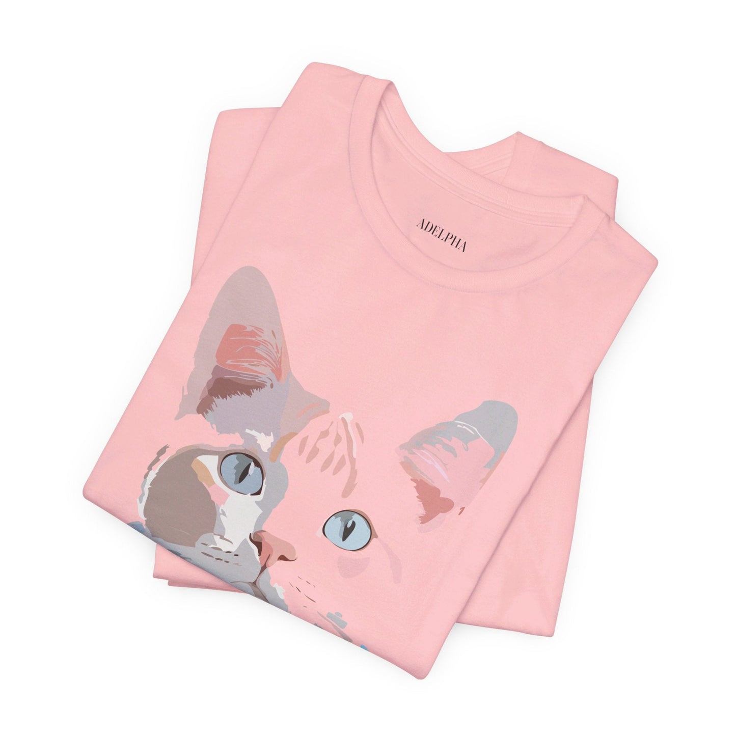 Adelpha Cat Graphic T Shirt Unisex Short Sleeve Vintage Artwork Tee