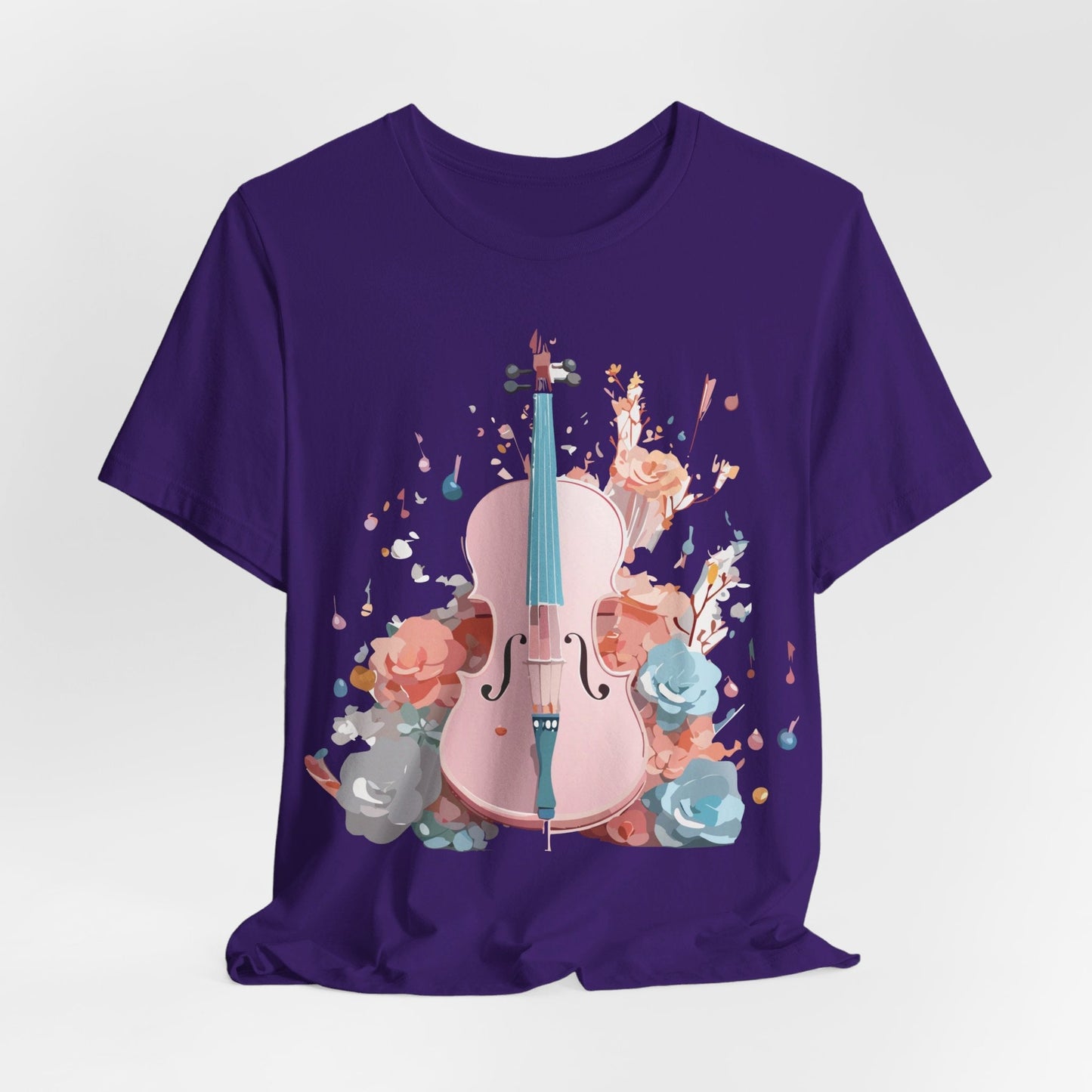 Music Graphic Unisex 100 Cotton Vintage Art with Musical Elements Tee 17