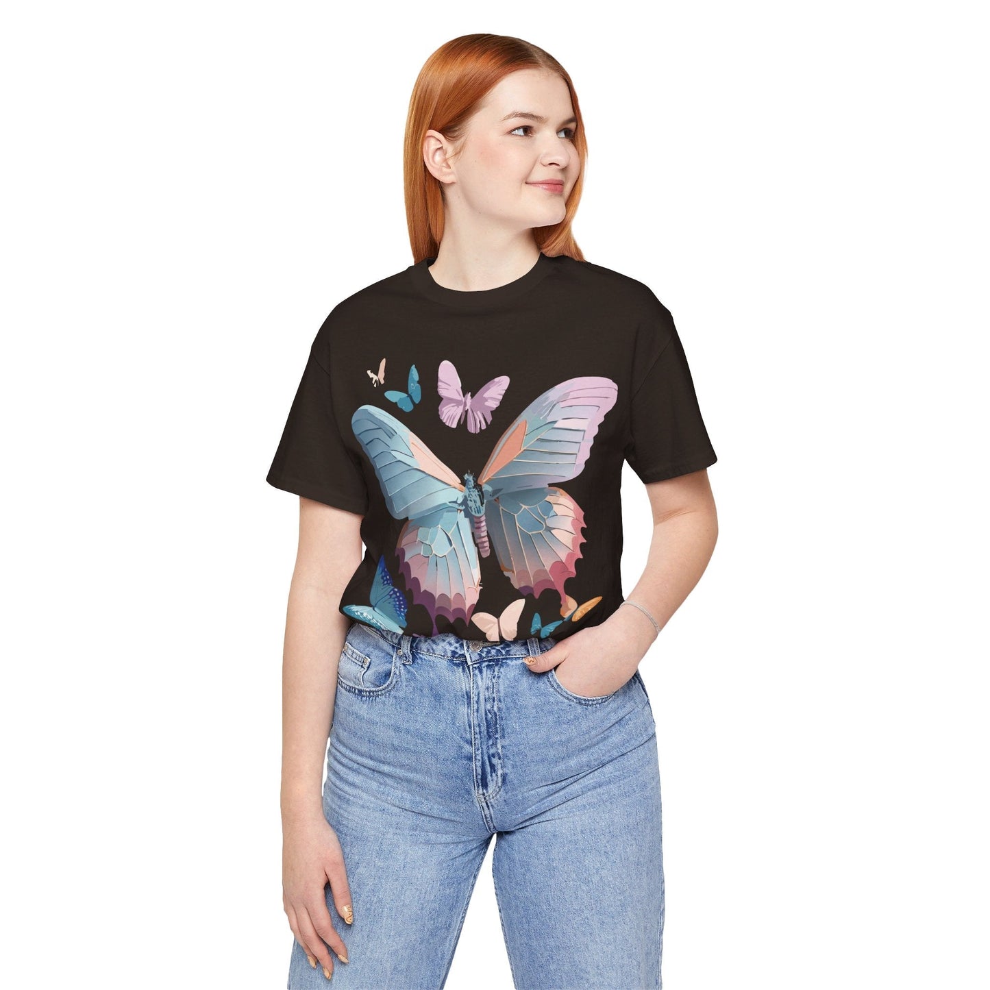 Adelpha Butterfly Graphic Tee Unisex Short Sleeve Vintage Art Design