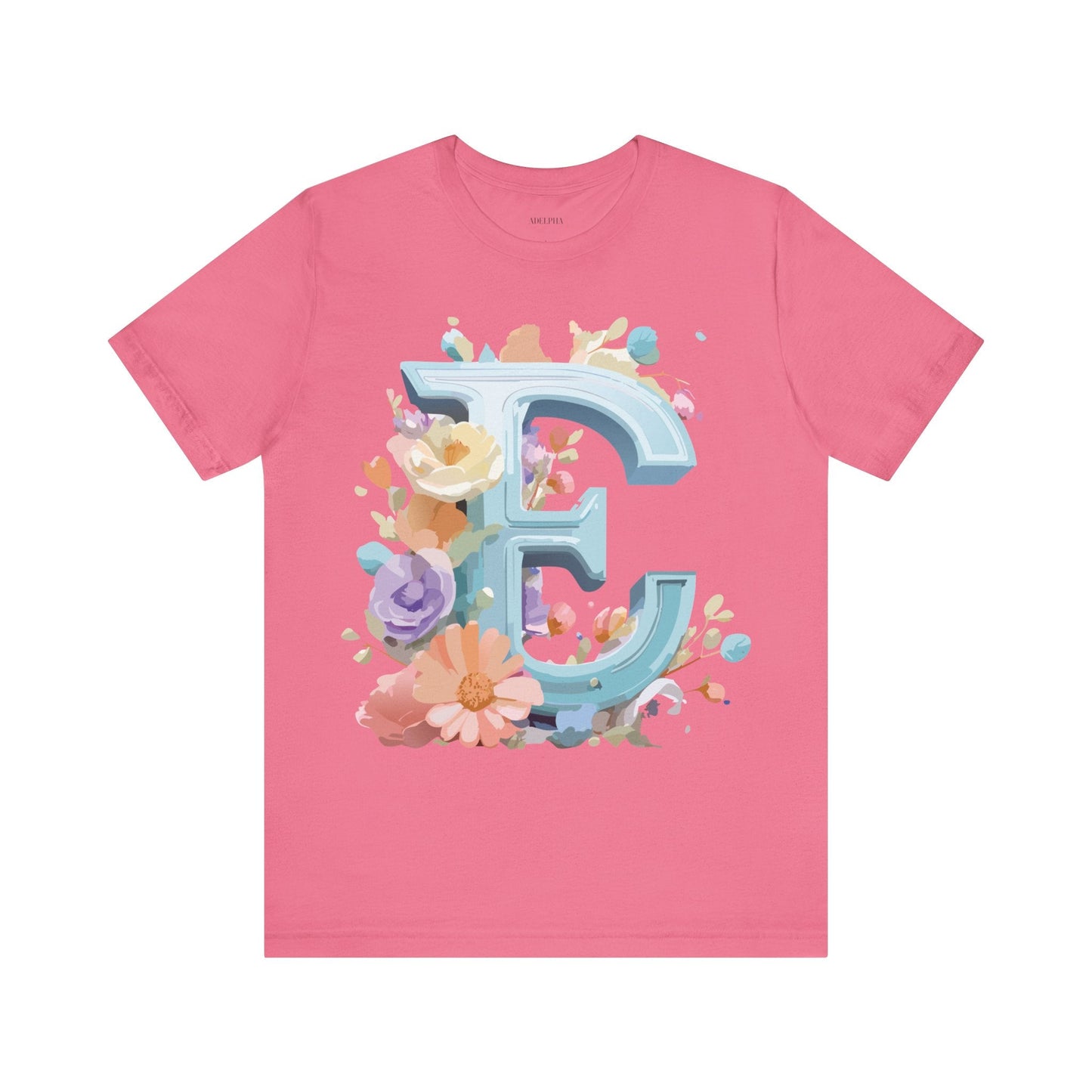 Unisex Letter E  Graphic Tee Featuring Vintage Inspired Artwork Collection