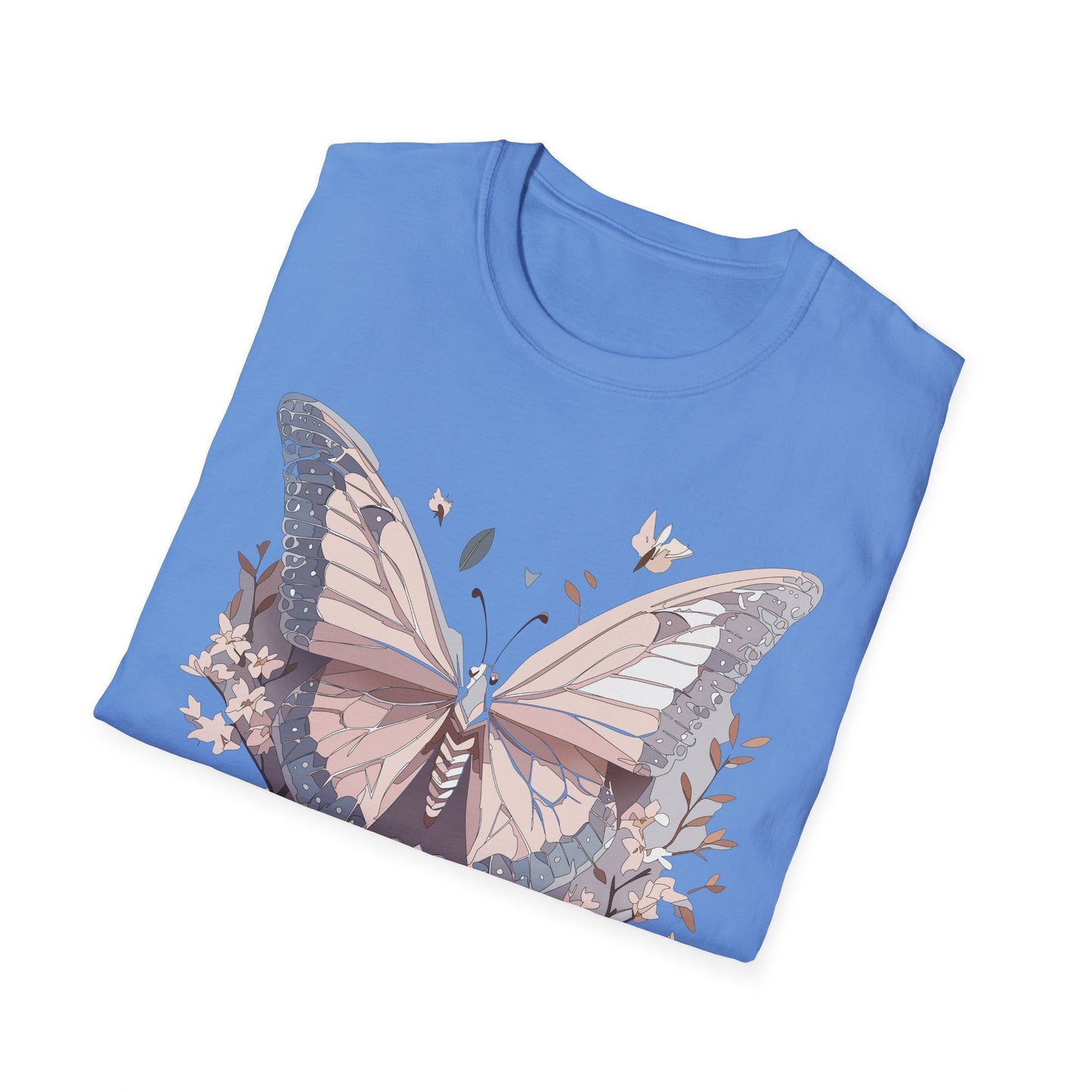 Butterfly Shirt Unisex Gildan Softstyle 64000 Monarch Butterfly Tee 100 Percent Ring Spun Cotton