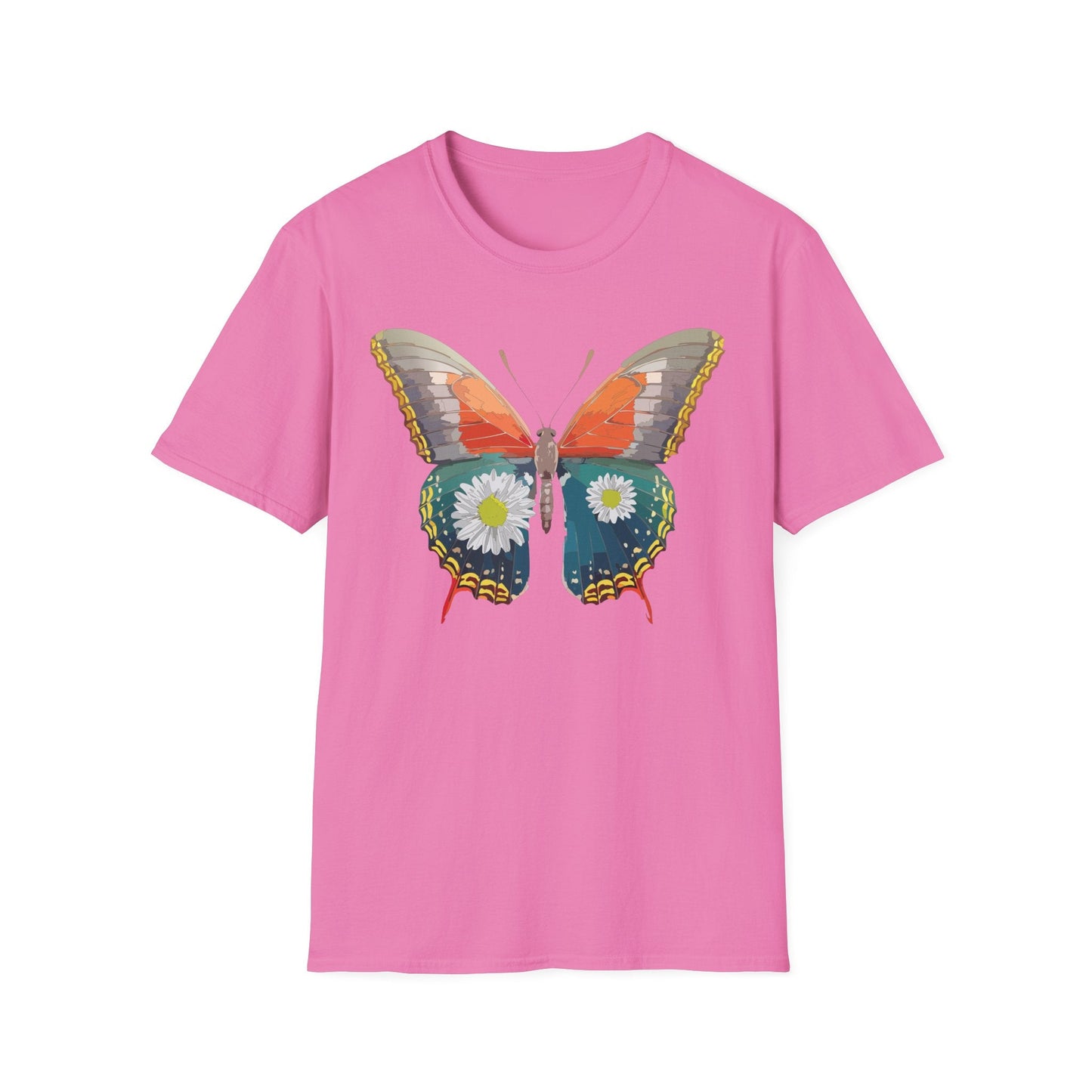 Butterfly Shirt Unisex Gildan Softstyle 64000 Short Sleeve T Shirt Monarch Design