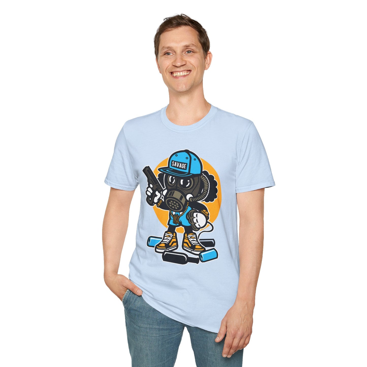 Cartoon T Shirt Animation T Shirt Funny Tee Shirt Unisex Gildan Softstyle Cotton Tee 64000