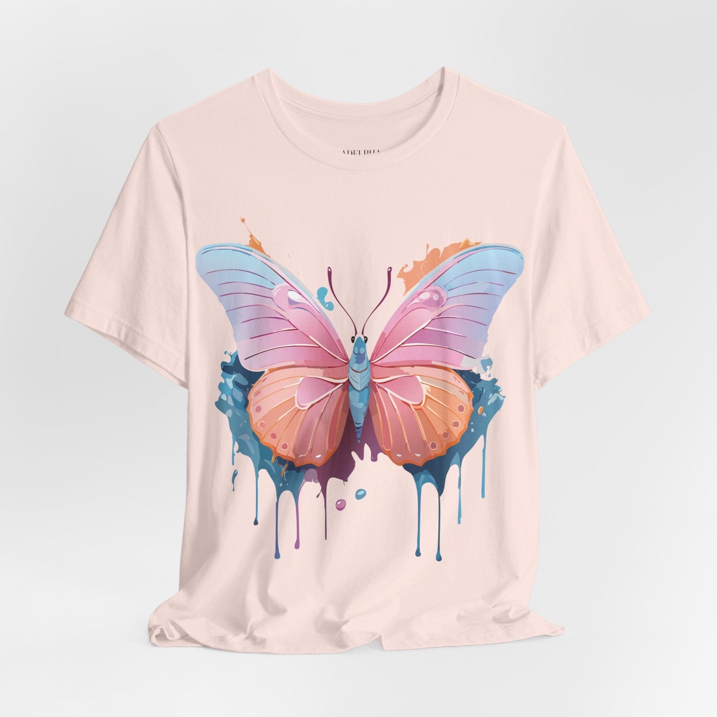 Butterfly Graphic Tee Unisex Short Sleeve Adelpha Vintage Art Shirt