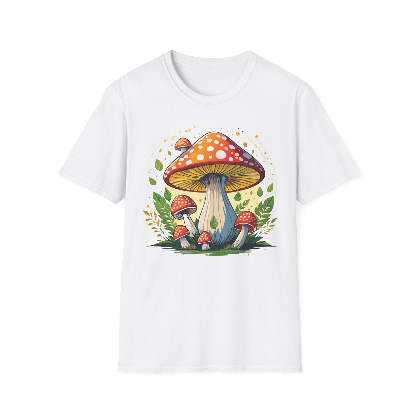 Mashroom Tee Shirt Unisex Funny Mashroom Design Softstyle 64000 Ring Spun Cotton Tee