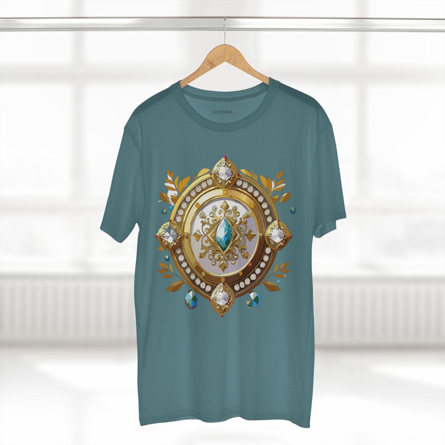 Medallion Graphic T-Shirt Unisex 100 Cotton With Gold Art Design Medal Tee 12