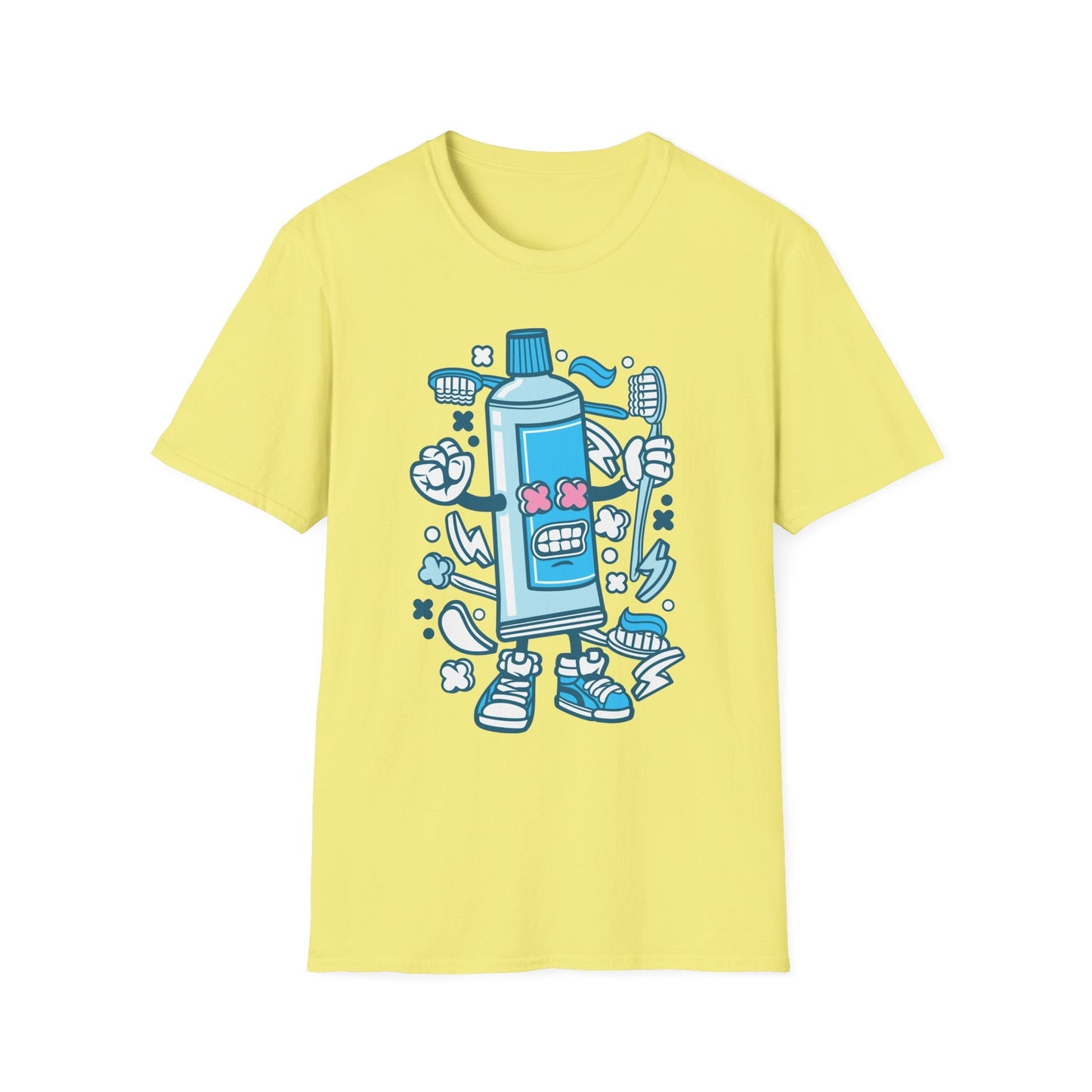 Cartoon Animation T Shirt Unisex Gildan Softstyle 64000 Tee With Fun Art Design Artwork