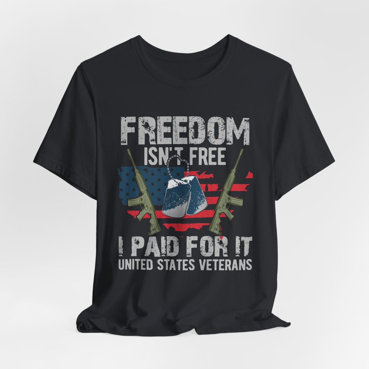 Army Veteran Patriotic Graphic Design Unisex Cotton T-Shirt v20