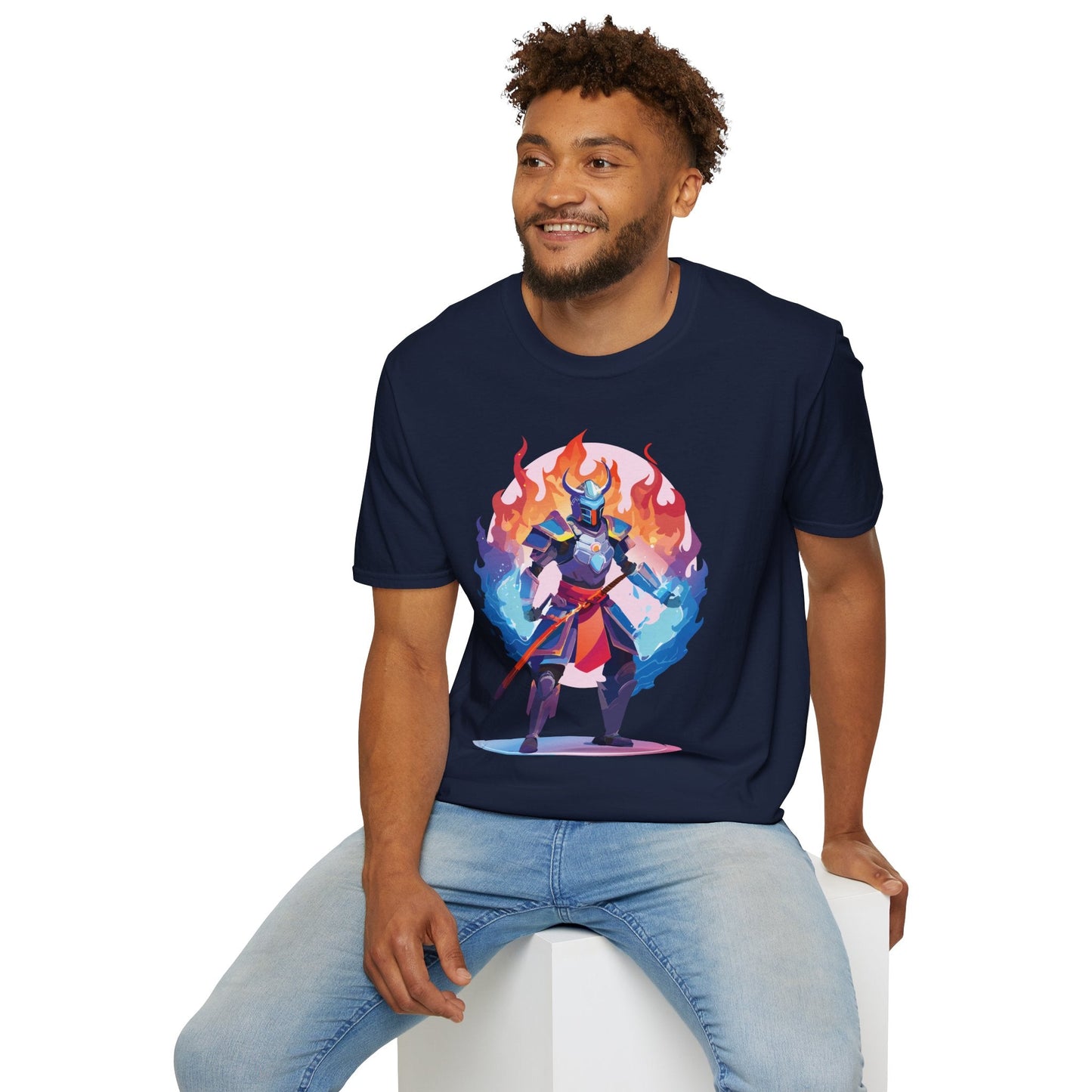 Samurai Shirt Unisex Gildan Softstyle 64000 Tee 100 Percent Cotton Comfortable Tee
