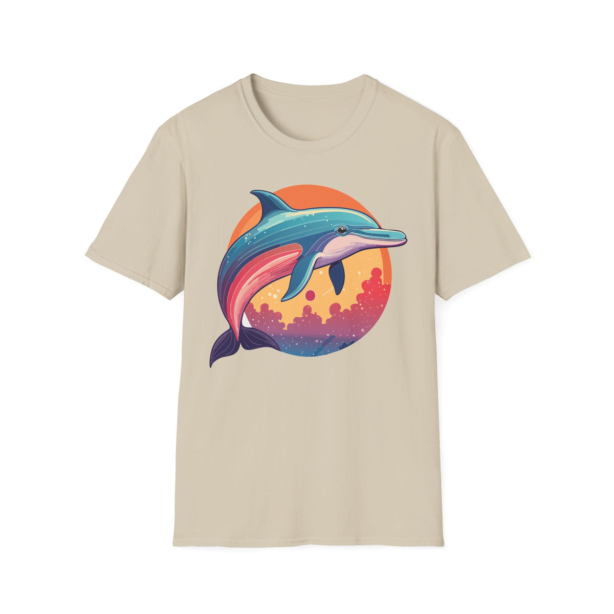 Colorful Retro Dolphin Tee | T-Shirt
