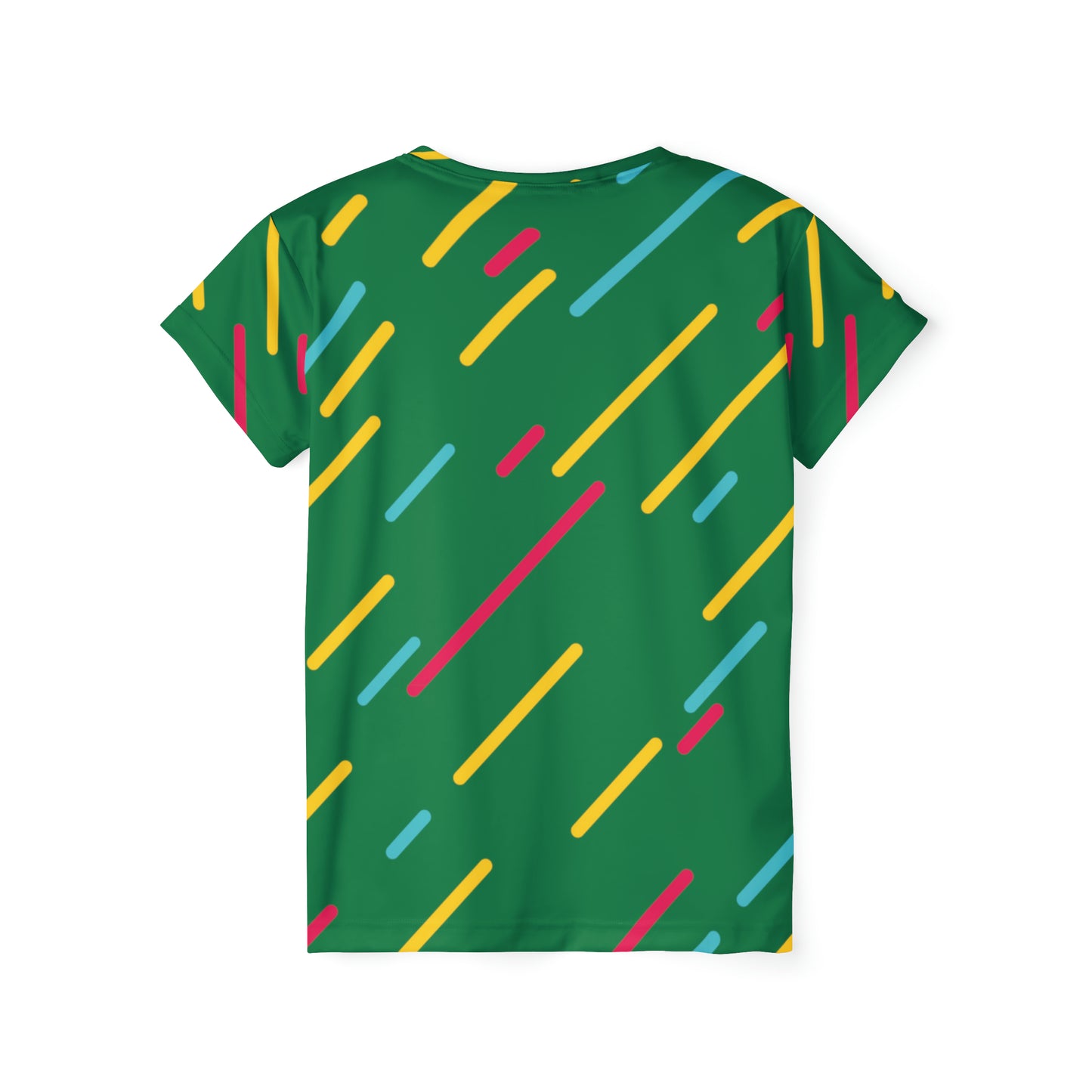 Camiseta de poliéster con estampados abstractos