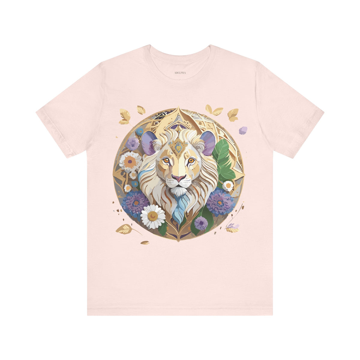 Medallion Graphic Unisex Cotton Bella+Canvas Tee with Art Design d38