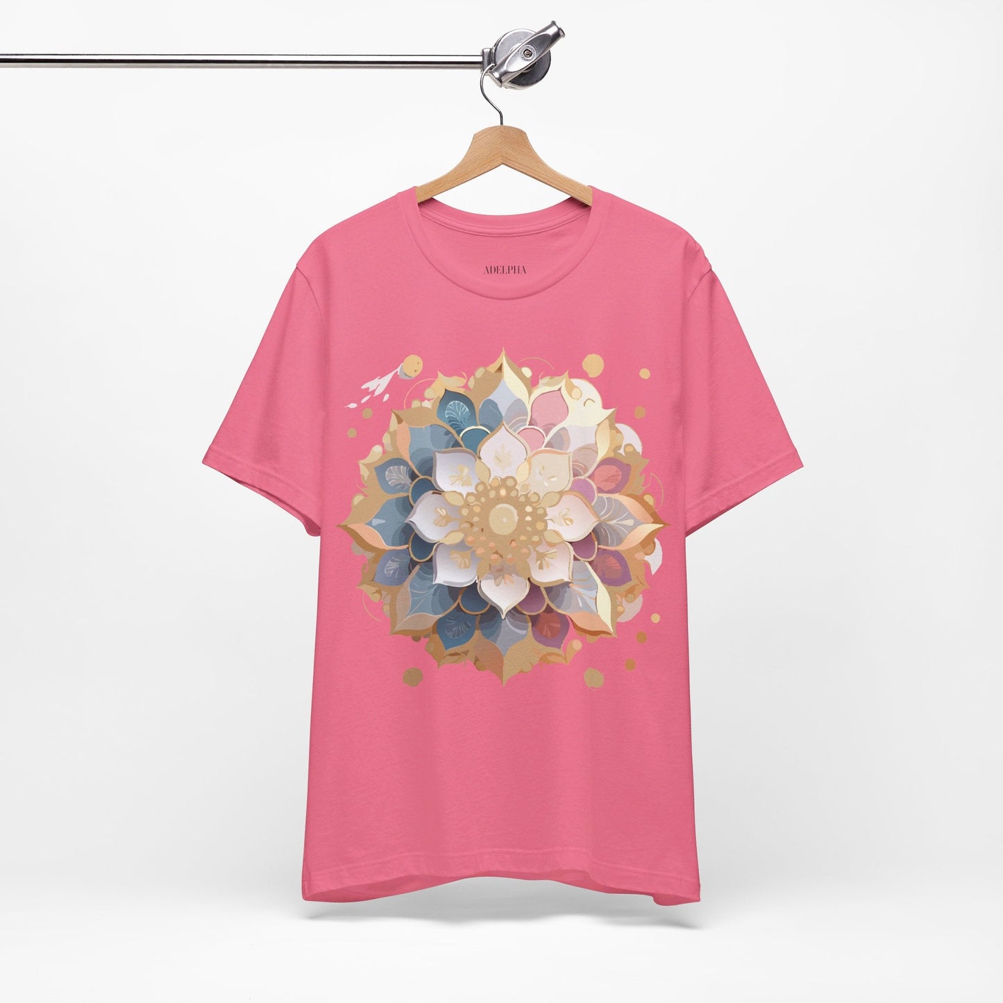 Mandala Graphic Unisex 100 Cotton Vintage Floral Artwork Tee 6