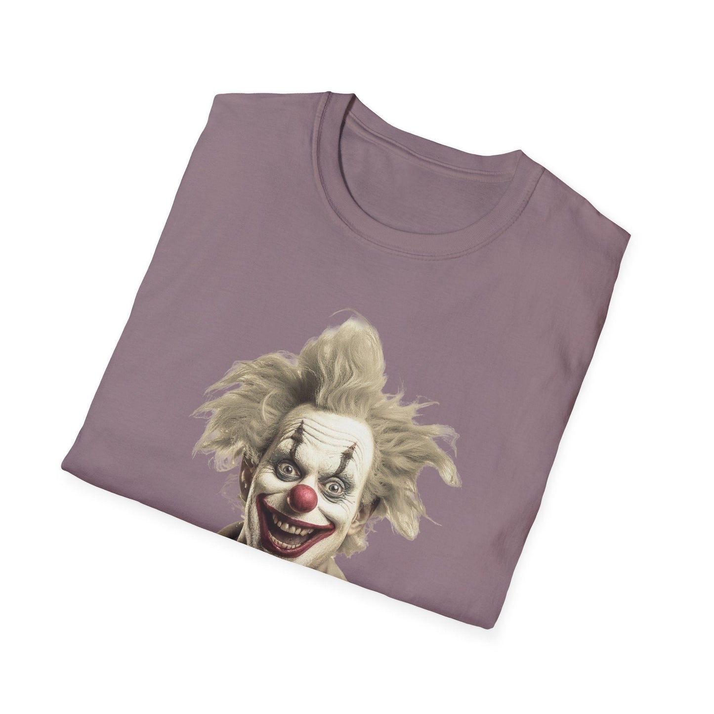 Clown Shirt Unisex T Shirt Funny Man Circus Shirt Scary Man Shirt Softstyle Gildan 64000