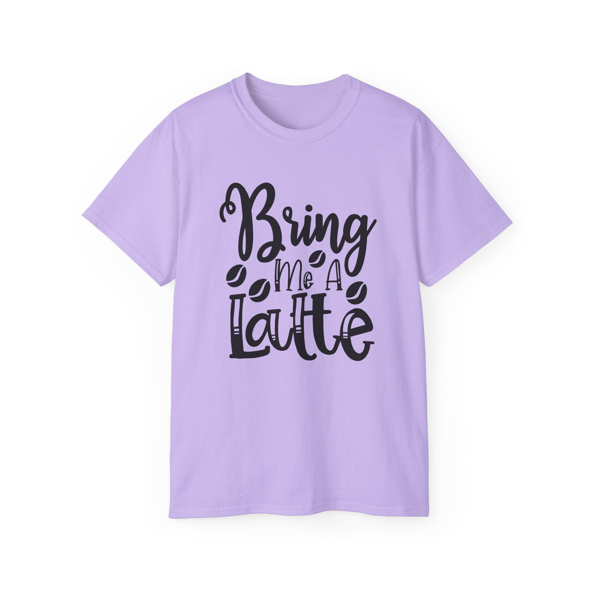 Bring Me a Latte T-Shirt | Coffee Script Typography Tee