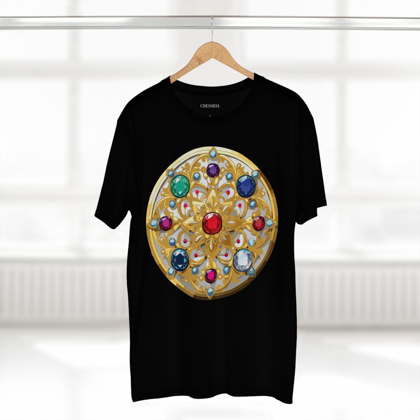 Medallion Graphic T-Shirt Unisex 100 Cotton With Gold Art Design Medal Tee 6