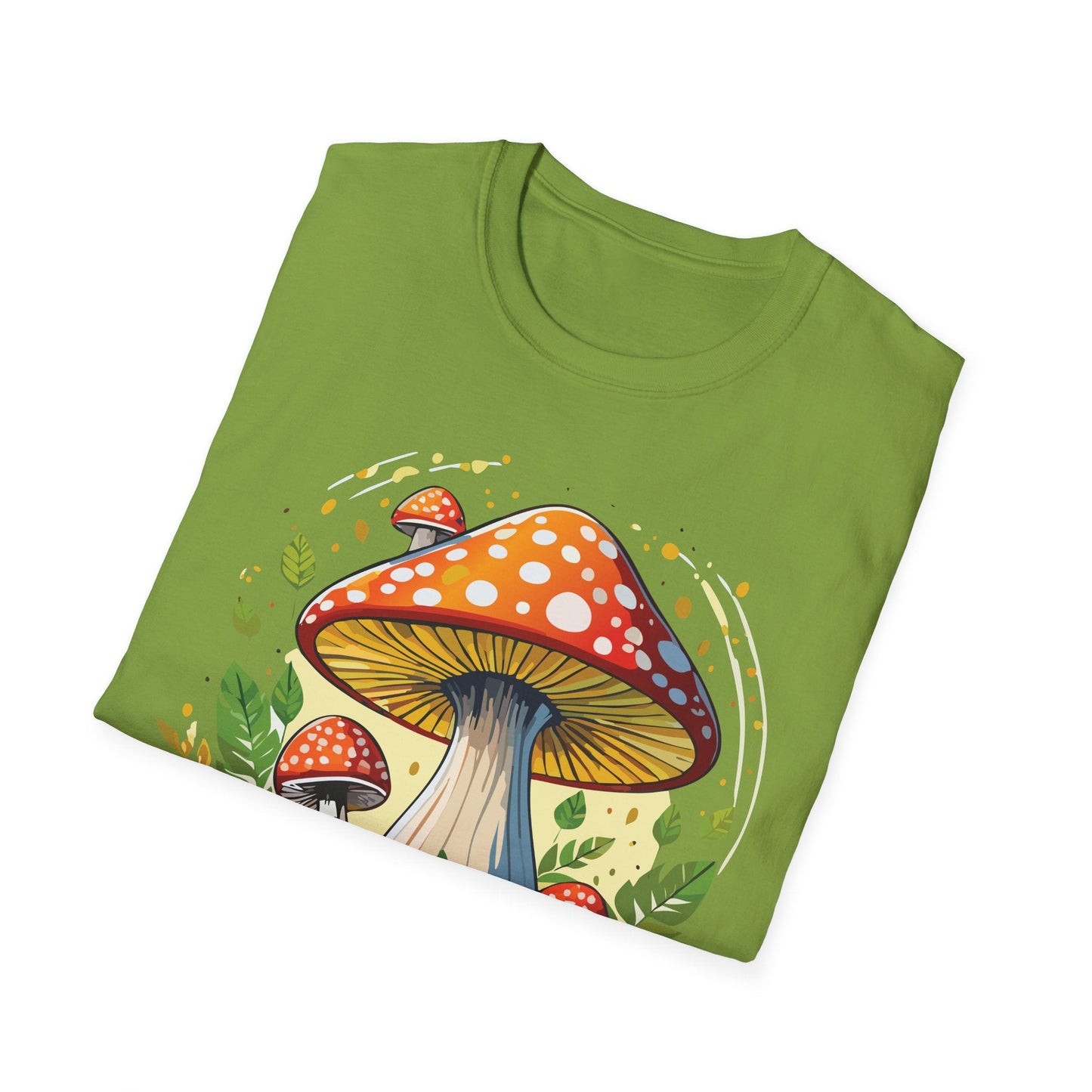 Mashroom Tee Shirt Unisex Funny Mashroom Design Softstyle 64000 Ring Spun Cotton Tee