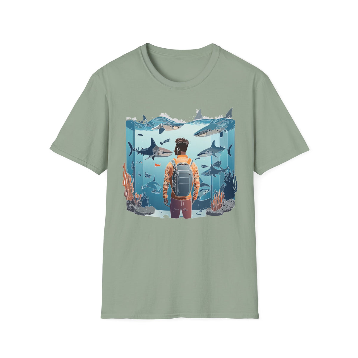 Ocean U boat Graphic Tee Gildan Unisex 100 Cotton Tee Shirt c32