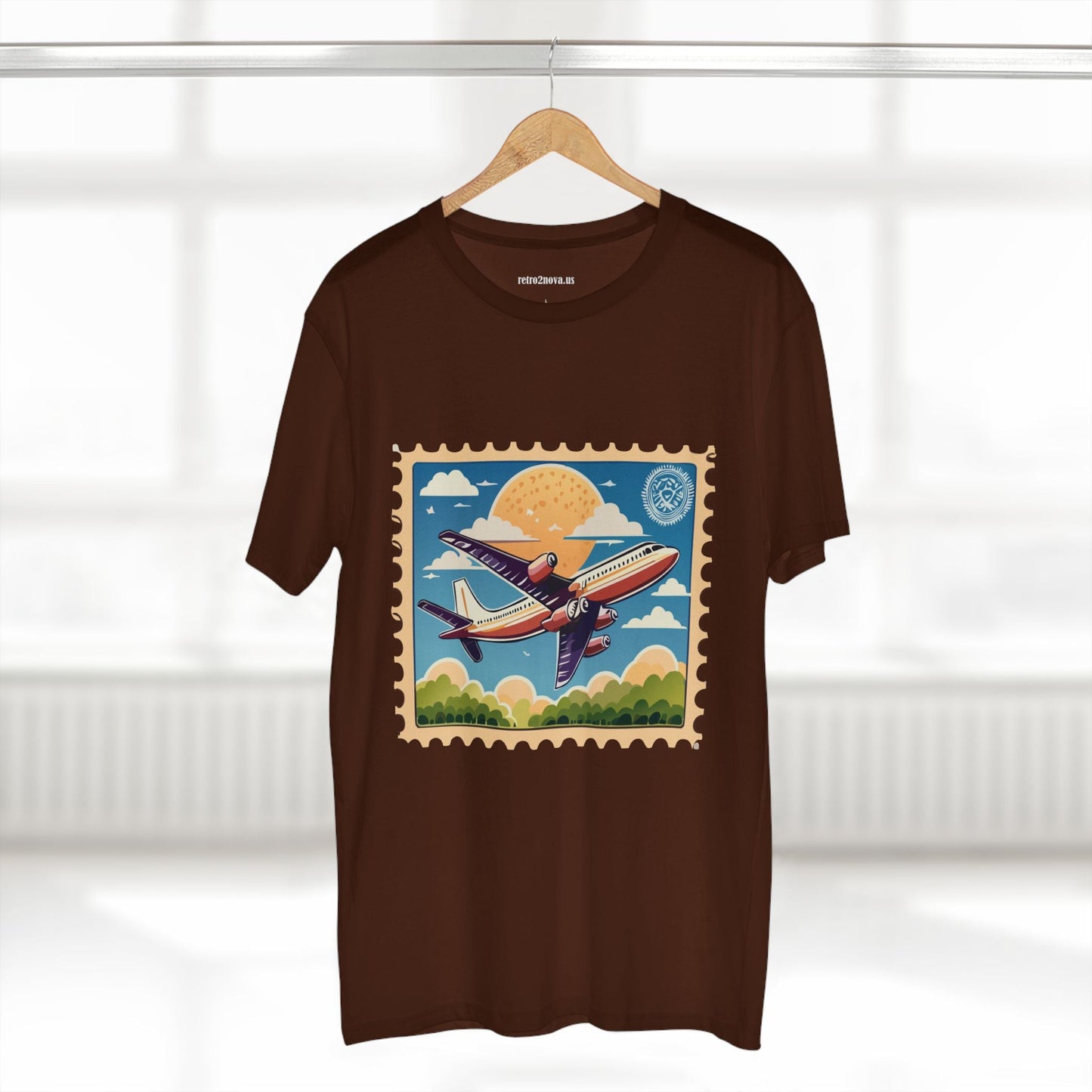 Postage Stamp Shirt Unisex Premium Cotton Tee PS13 Original Art Design Retro2Nova