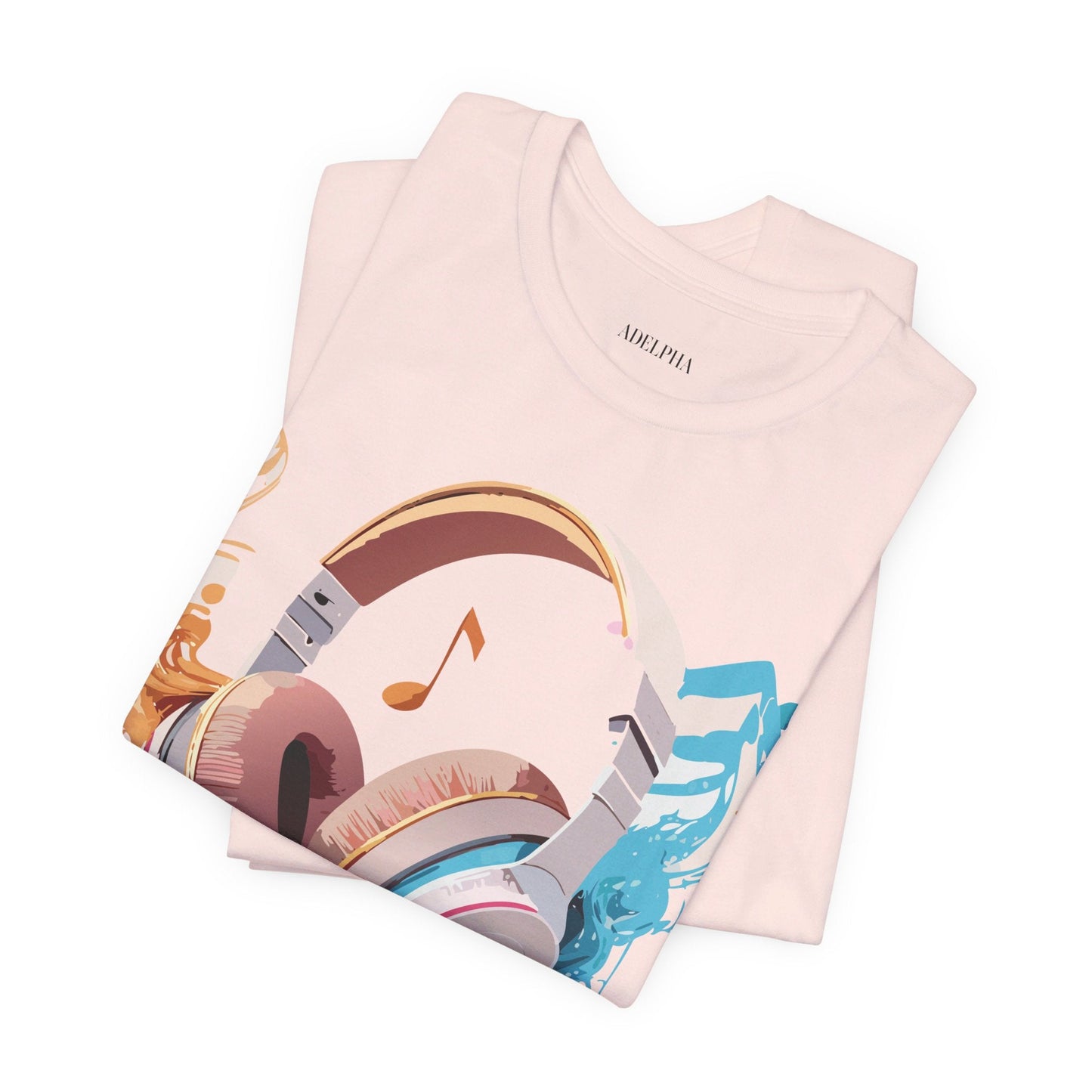 Unisex Graphic T Shirt With Vintage Music Inspired Artwork From Adelpha Short Sleeve Tee