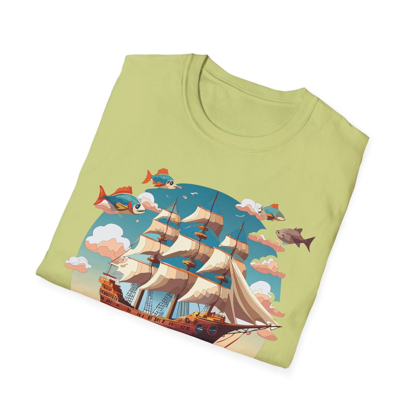 Unisex Ship T Shirts Frigate Vessel Tee By Gildan 64000 Softstyle 100 Percent Ring Spun Cotton