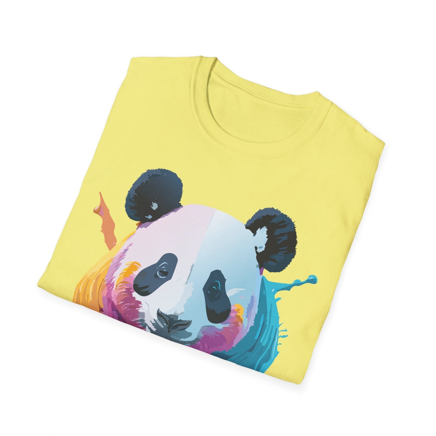 Panda Shirt Unisex T Shirt Softstyle Gildan 64000 100 Percent Ring Spun Cotton Animal Tee