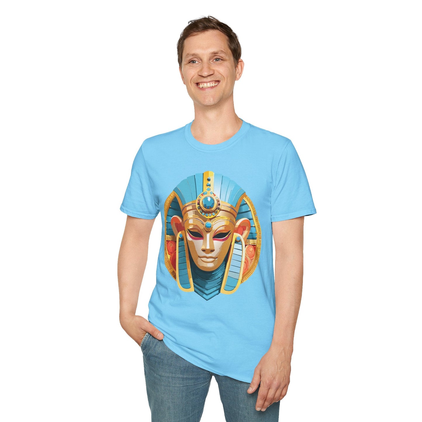 Mask Graphic Unisex Cotton Masquerade Design Artwork Tee 17