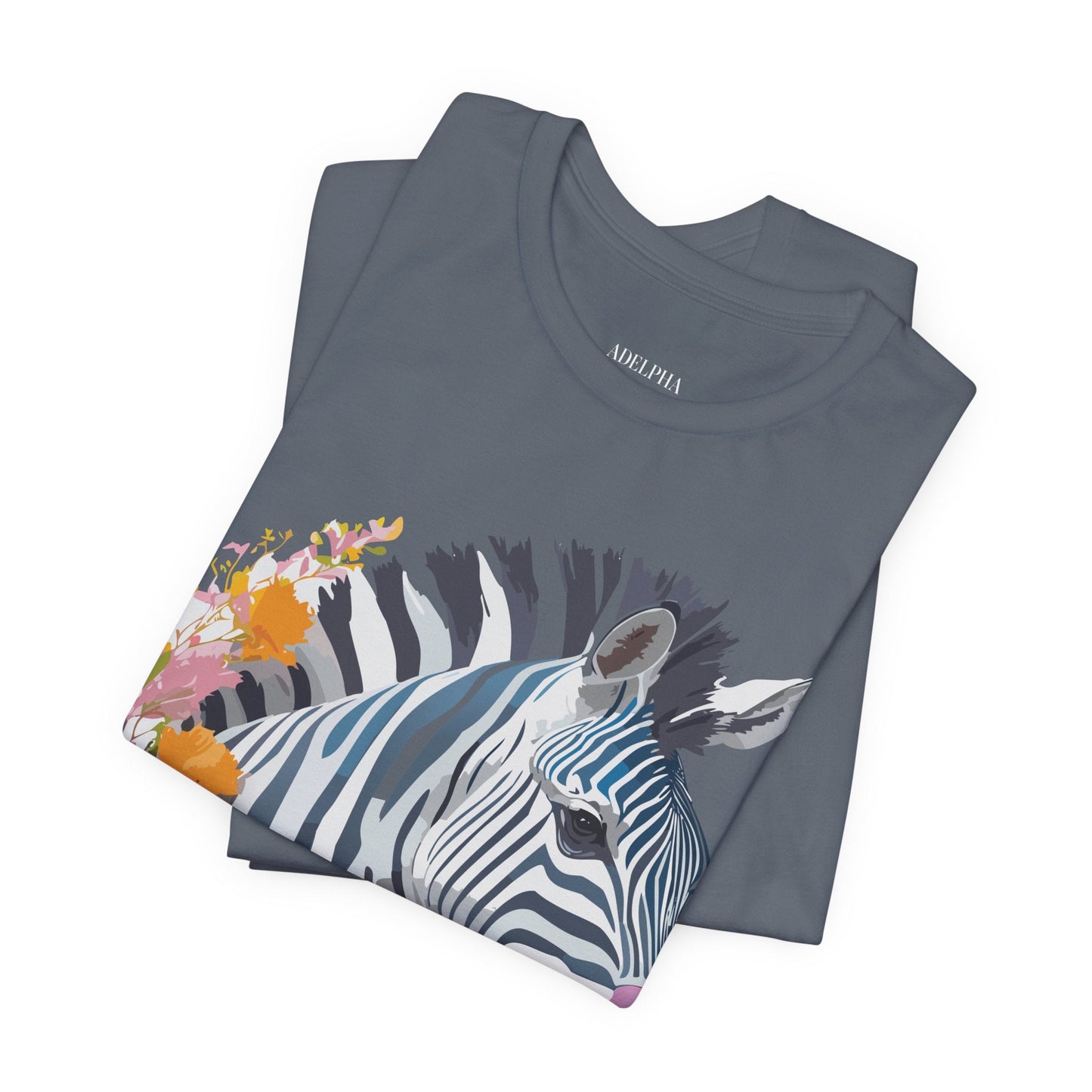 Adelpha Zebra Graphic T Shirt Unisex Vintage Inspired Art Short Sleeve Premium Soft Cotton