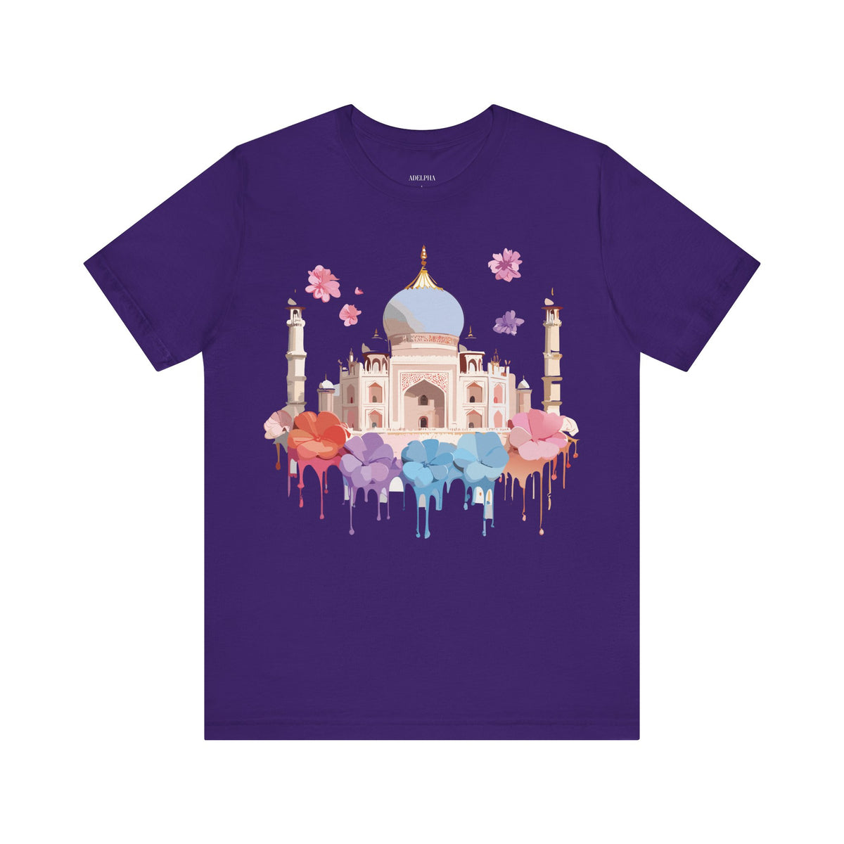 Unisex Cotton Bella+Canvas Tee with Taj Mahal