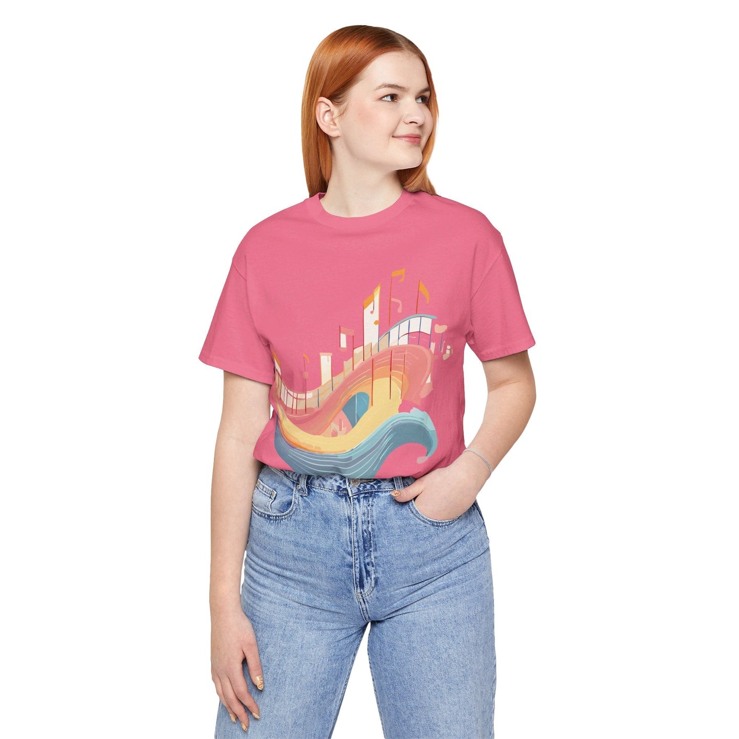 Adelpha Music T Shirt Unisex Graphic Tee Vintage Art Design Jersey Short Sleeve Premium