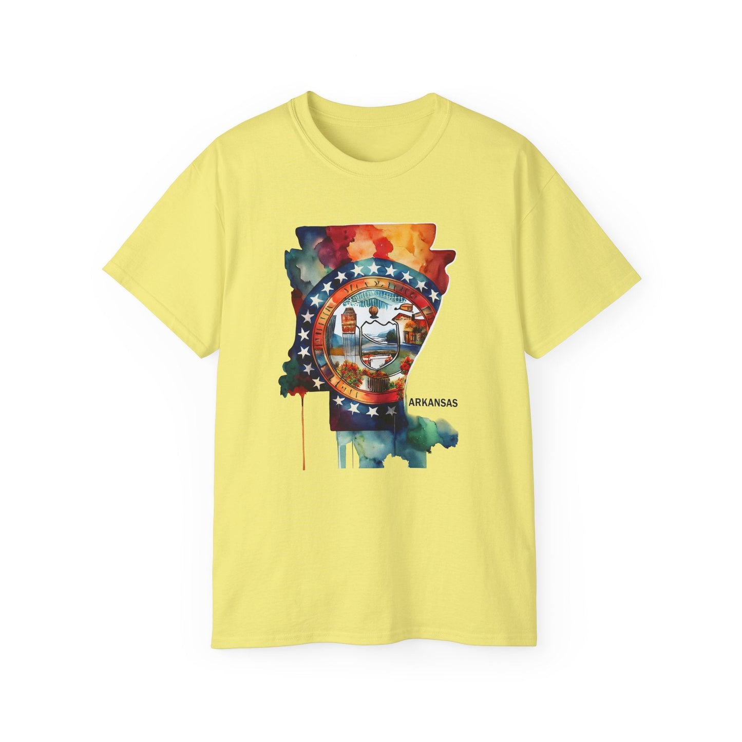 Arkansas Graphic Unisex Cotton T‑Shirt 1